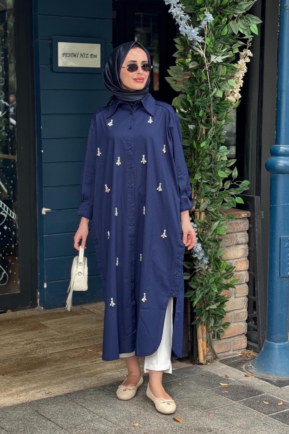 İNVEE Gömlek 7152 Lacivert