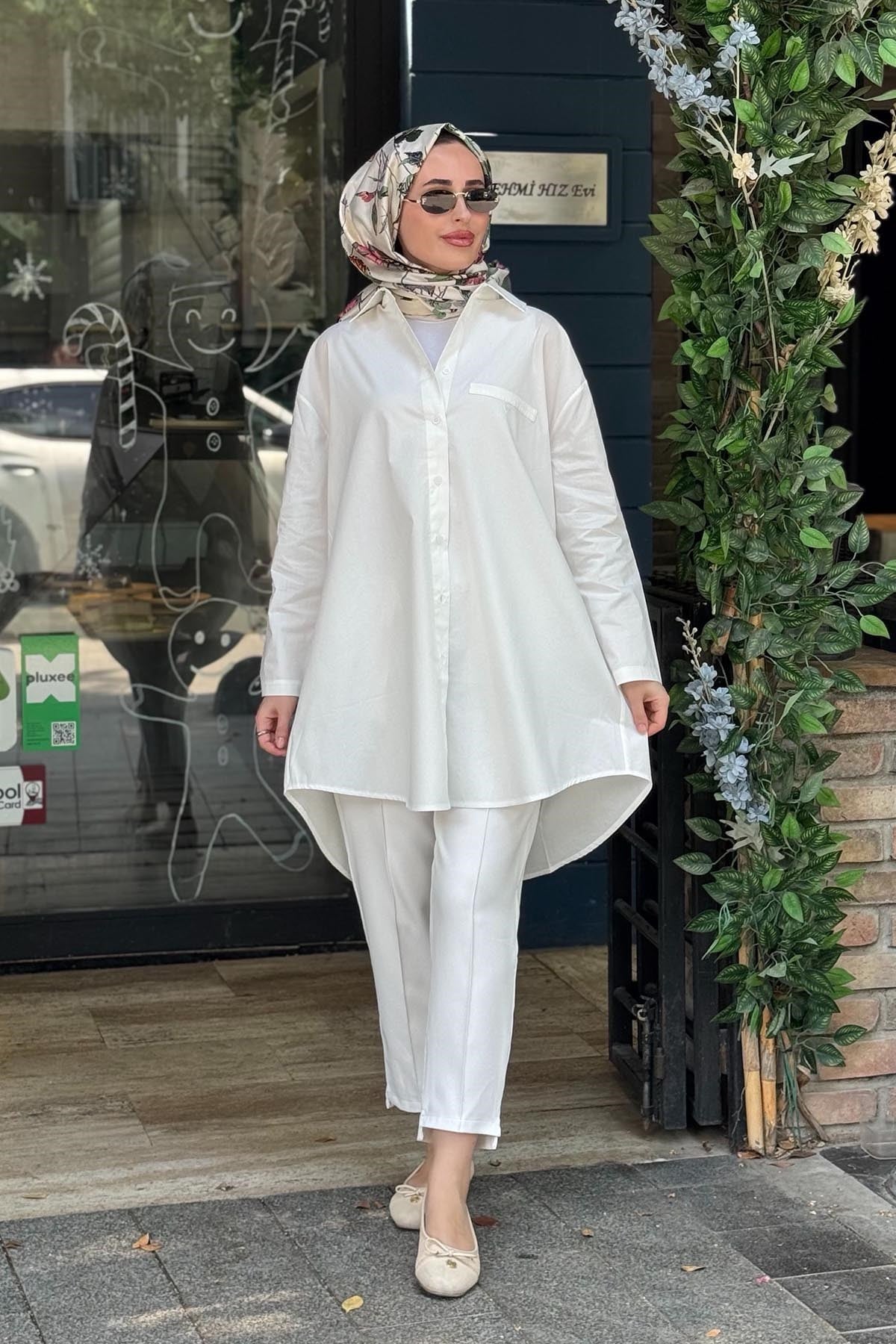 İNVEE Gömlek 7155 Beyaz