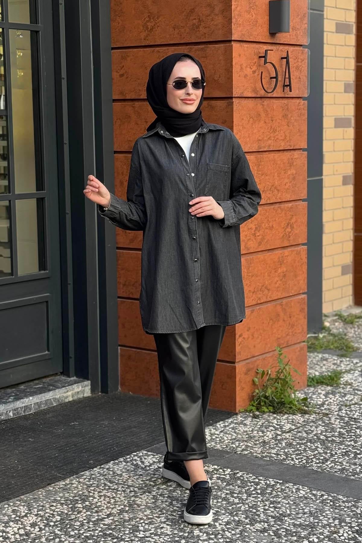 İNVEE Gömlek 7163 Siyah
