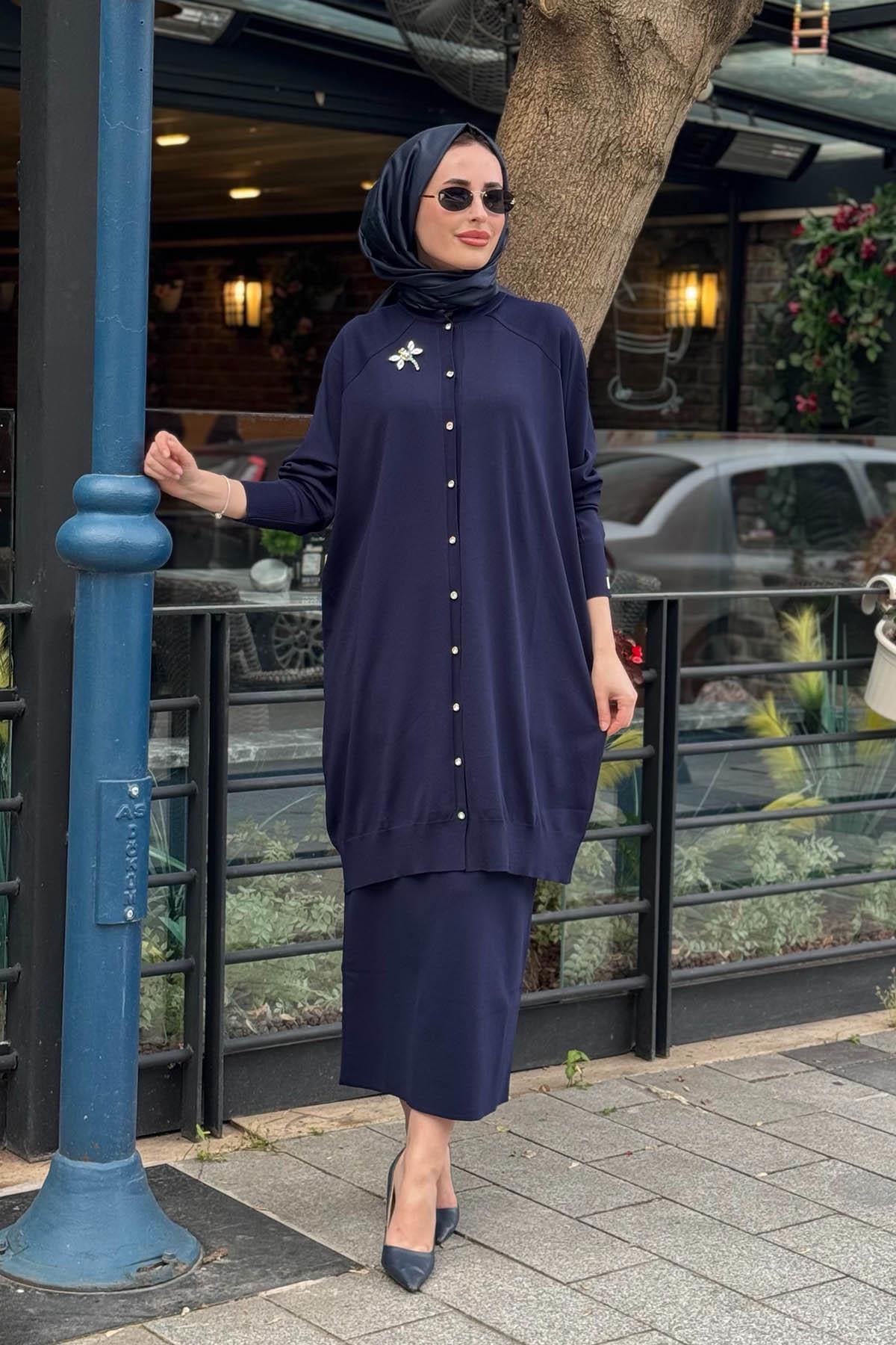 İNVEE  Hırka 6283 Lacivert