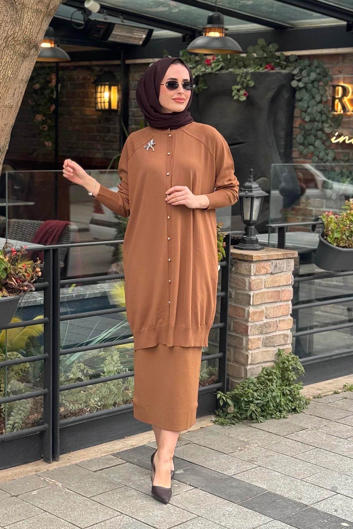 İNVEE  Hırka 6283 Toprak