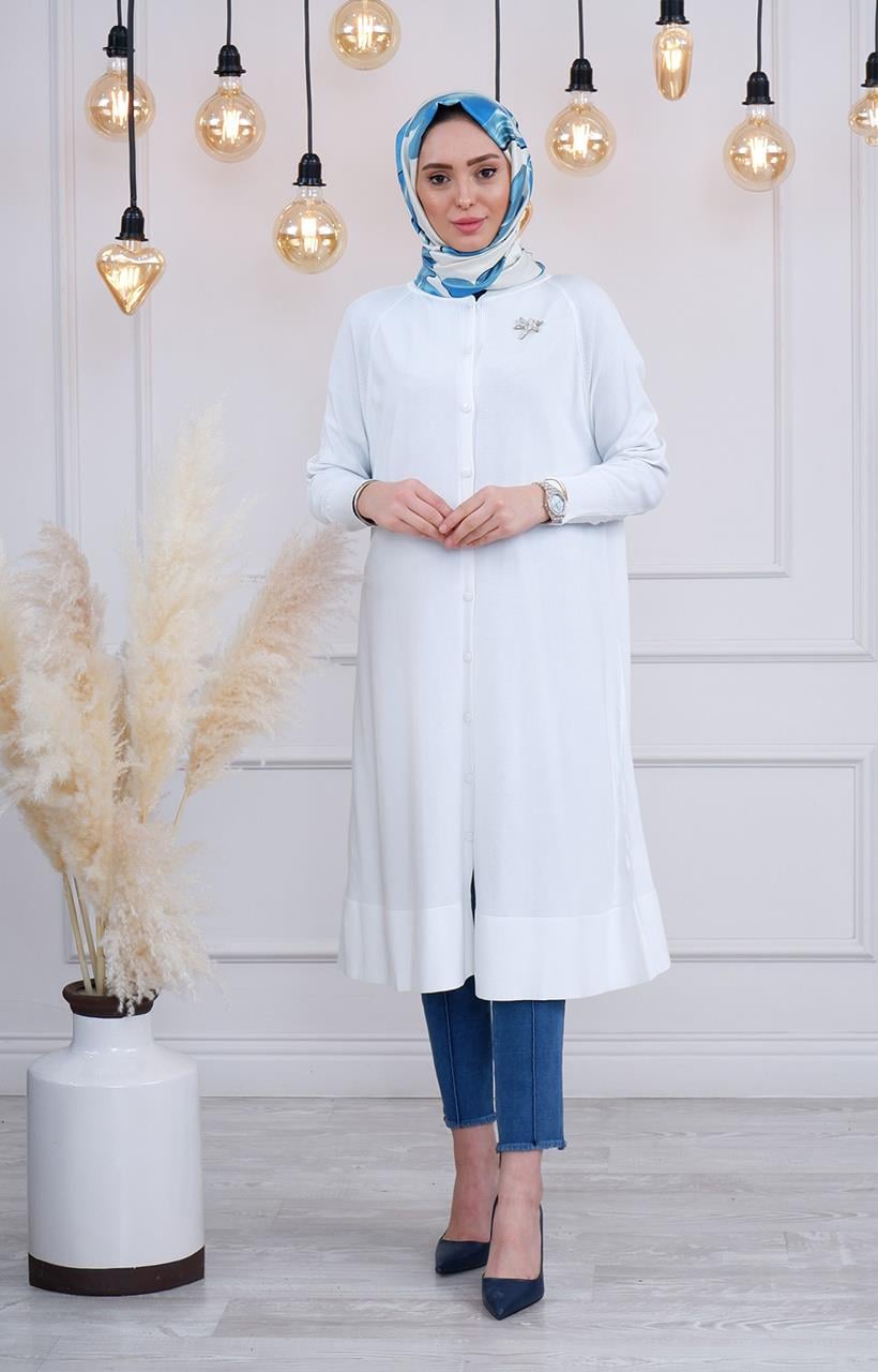 İNVEE Hırka  6738 Beyaz
