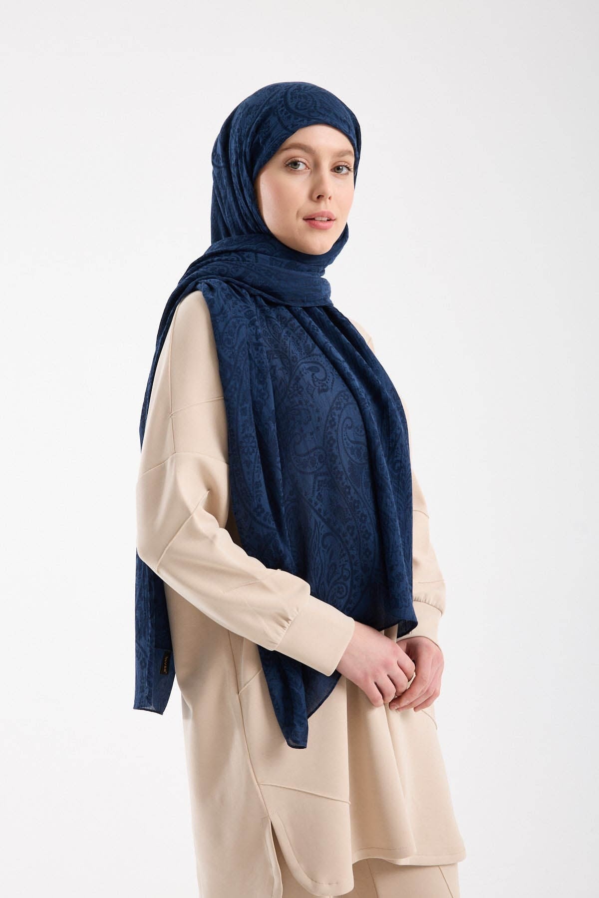 İNVEE İzler Şal 1400A Lacivert