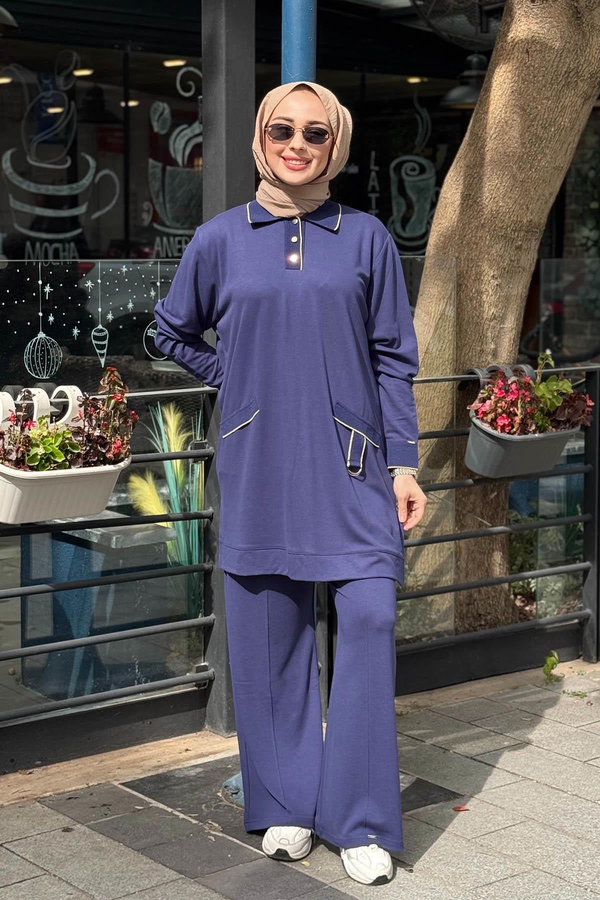 İNVEE Pamuk Pantolon 7205A İndigo
