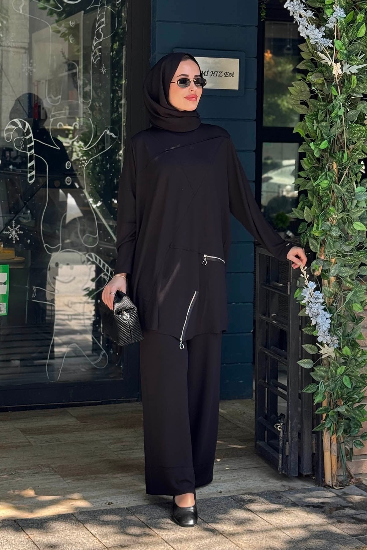 İNVEE Pantalonlu Takım 7111 Siyah