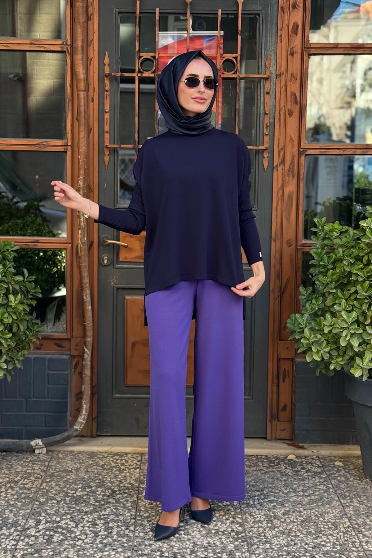 İNVEE Pantolon 5749 Koyu Mor