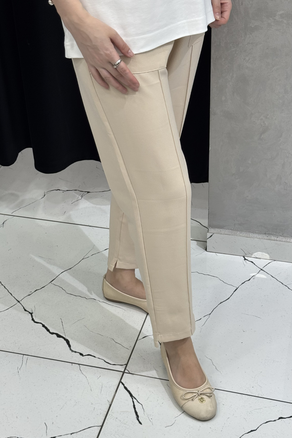 İNVEE Pantolon 6315 Vanilya