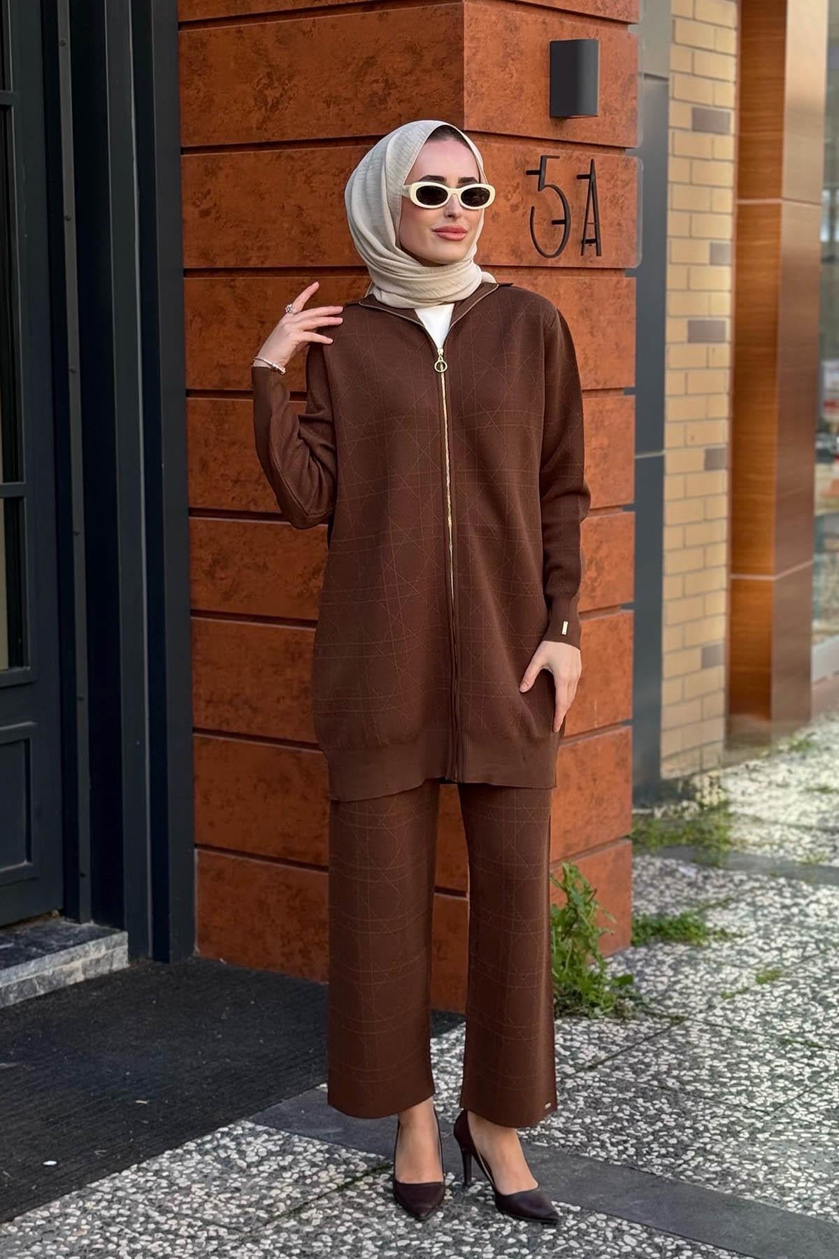 İNVEE Pantolonlu Takım 7102 Browni