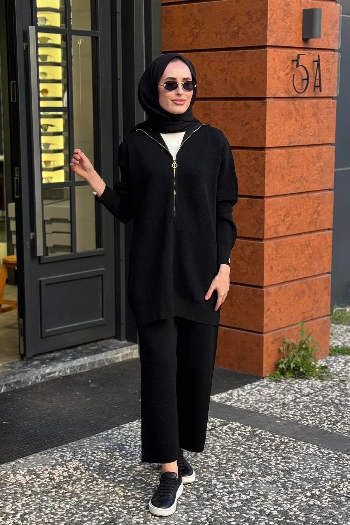 İNVEE Pantolonlu Takım 7102 Siyah