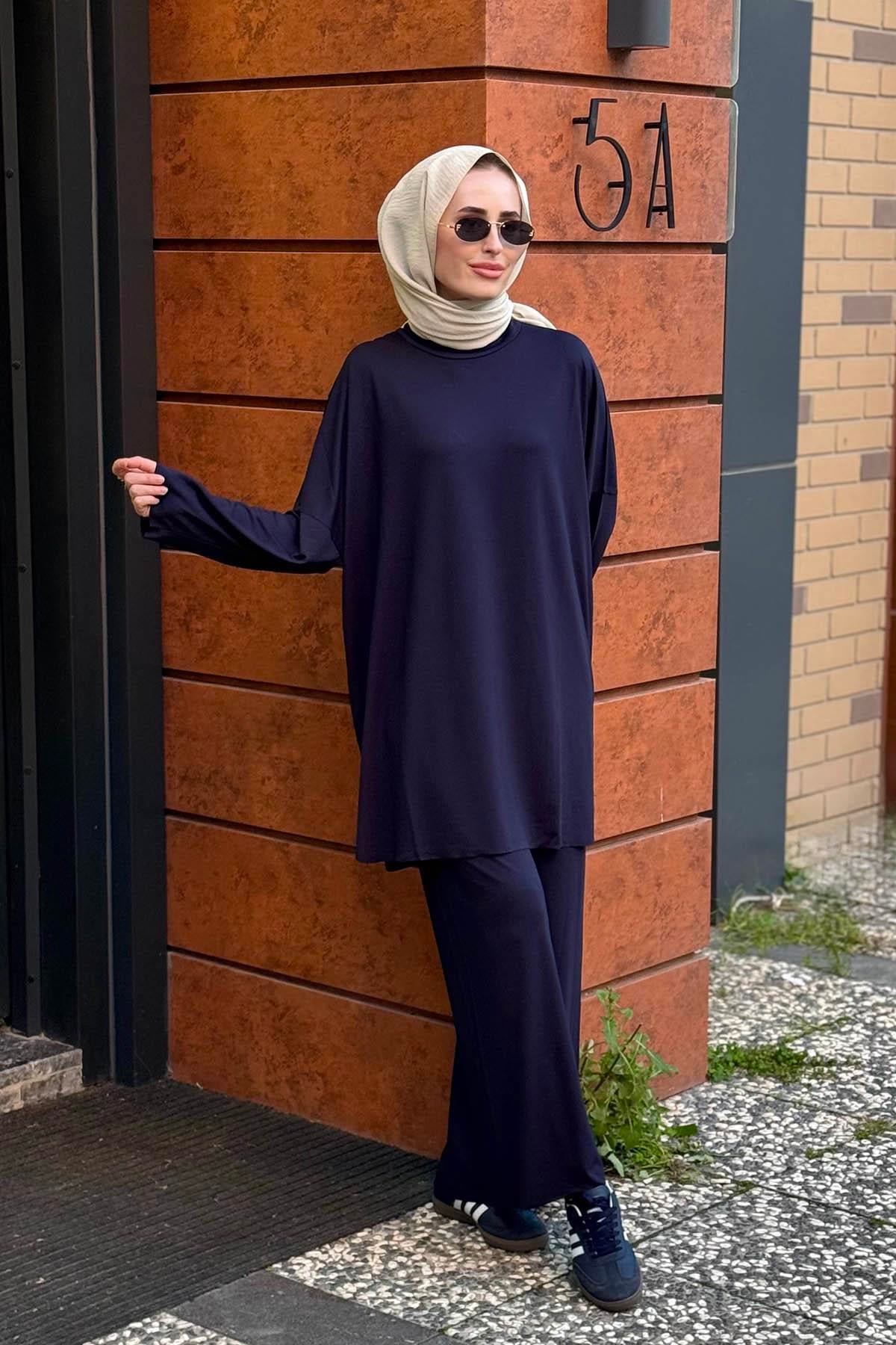 İNVEE Pantolonlu Takım 7126 Lacivert