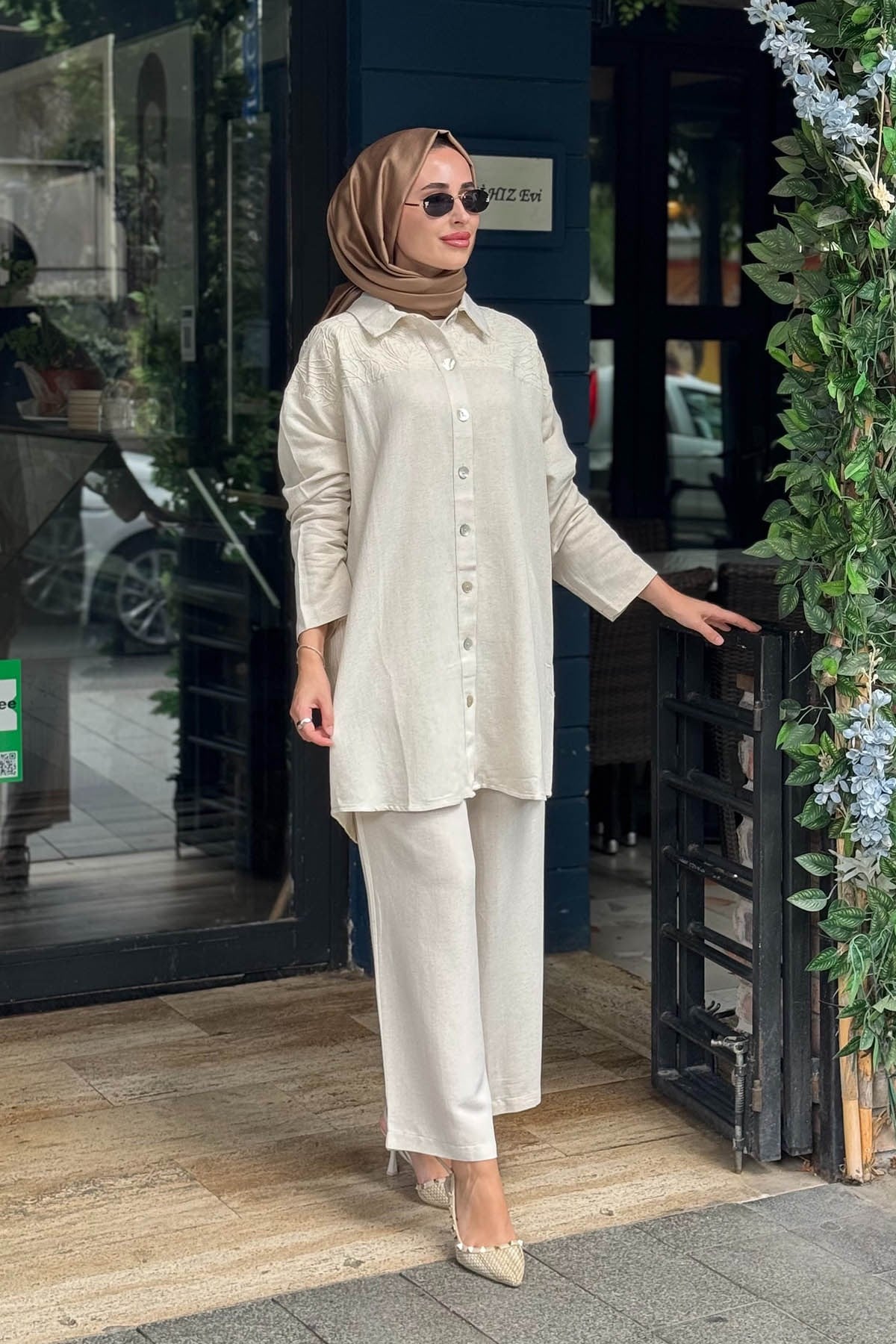 İNVEE Pantolonlu Takım 7262 Bej
