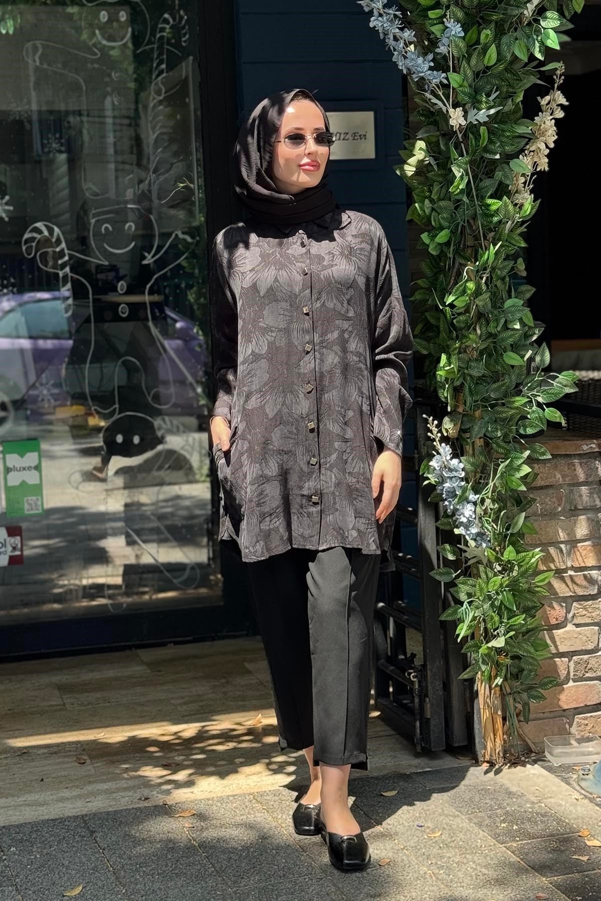 İNVEE Rozaliya Gömlek 7109 Siyah