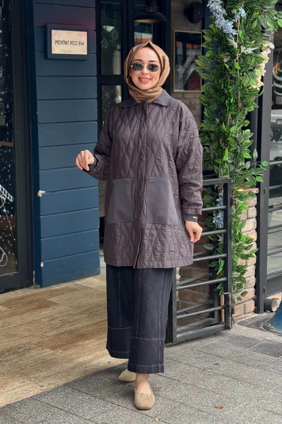 İNVEE Strata Kısa Kap 7207 Antrasit