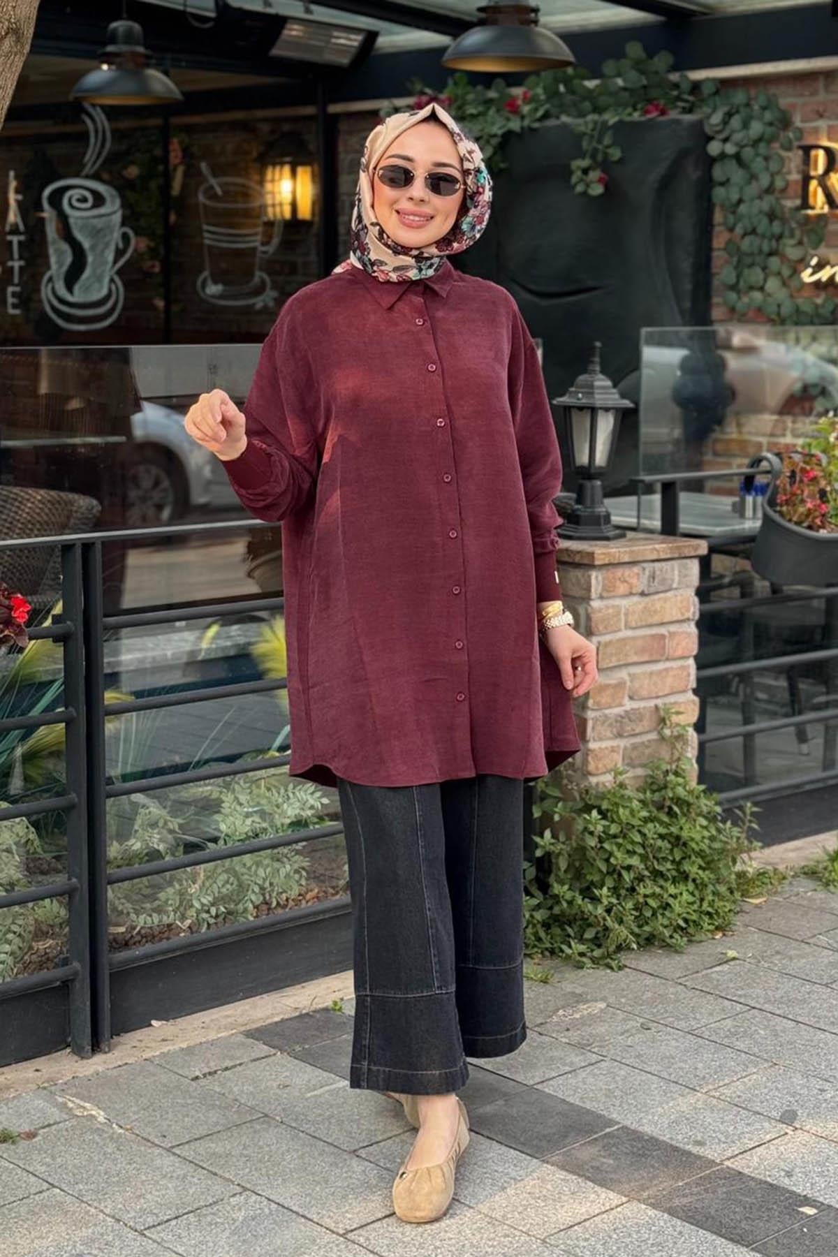 İNVEE Terra Gömlek 7178 Vişne