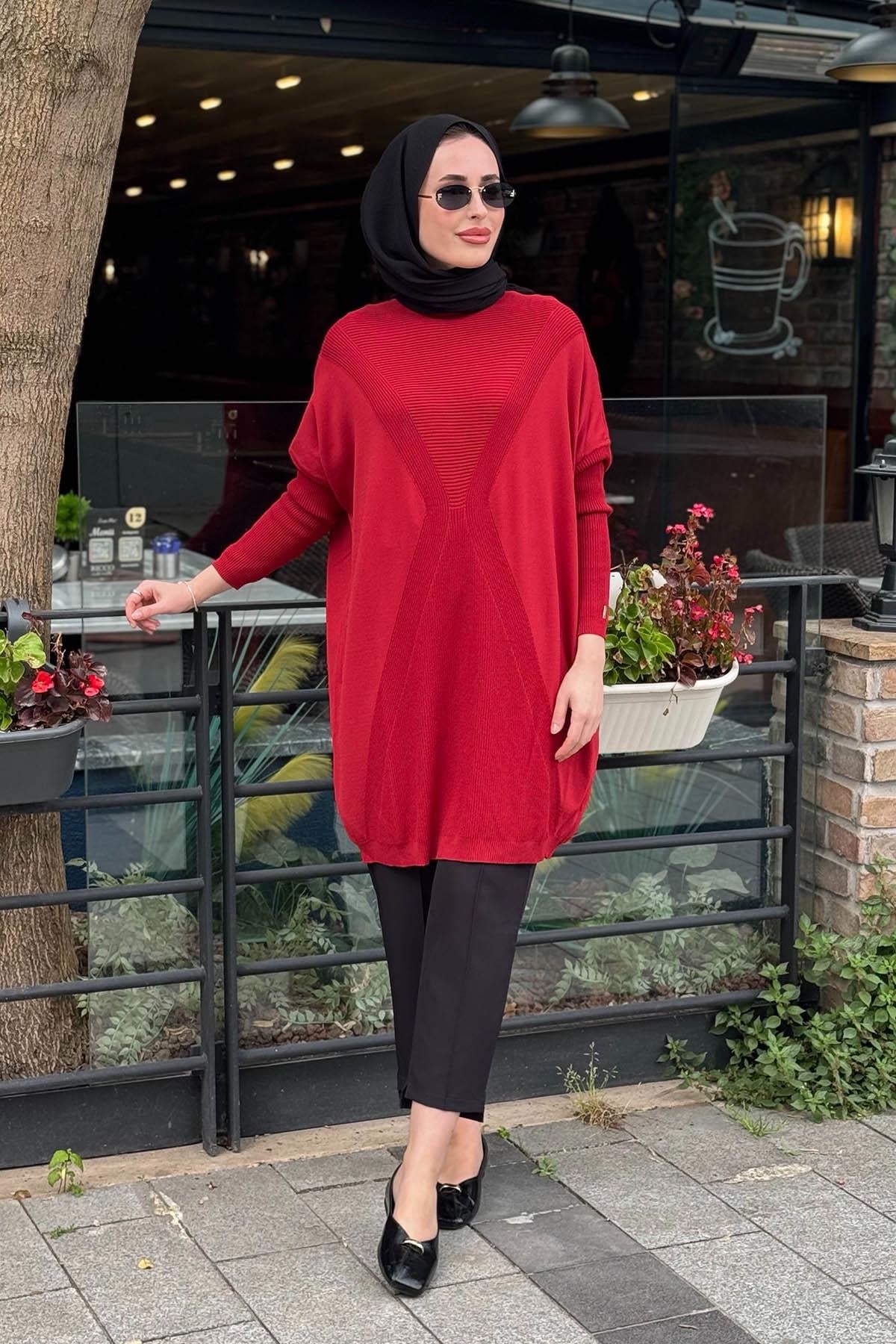 İNVEE Tunik 6923 Bordo