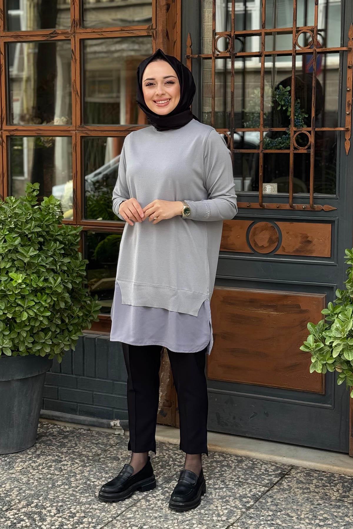 İNVEE Tunik 6987 Gri