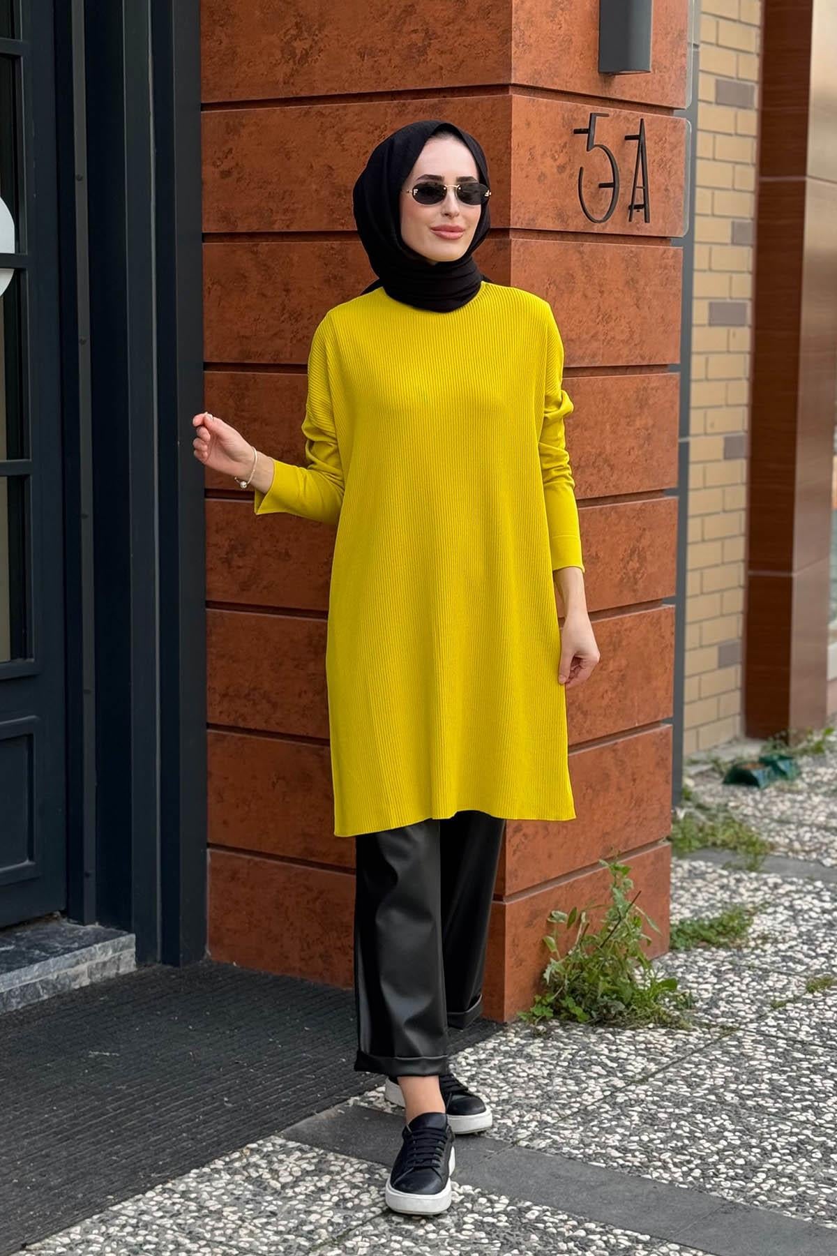 İNVEE Tunik 7014 Fıstık Yeşili