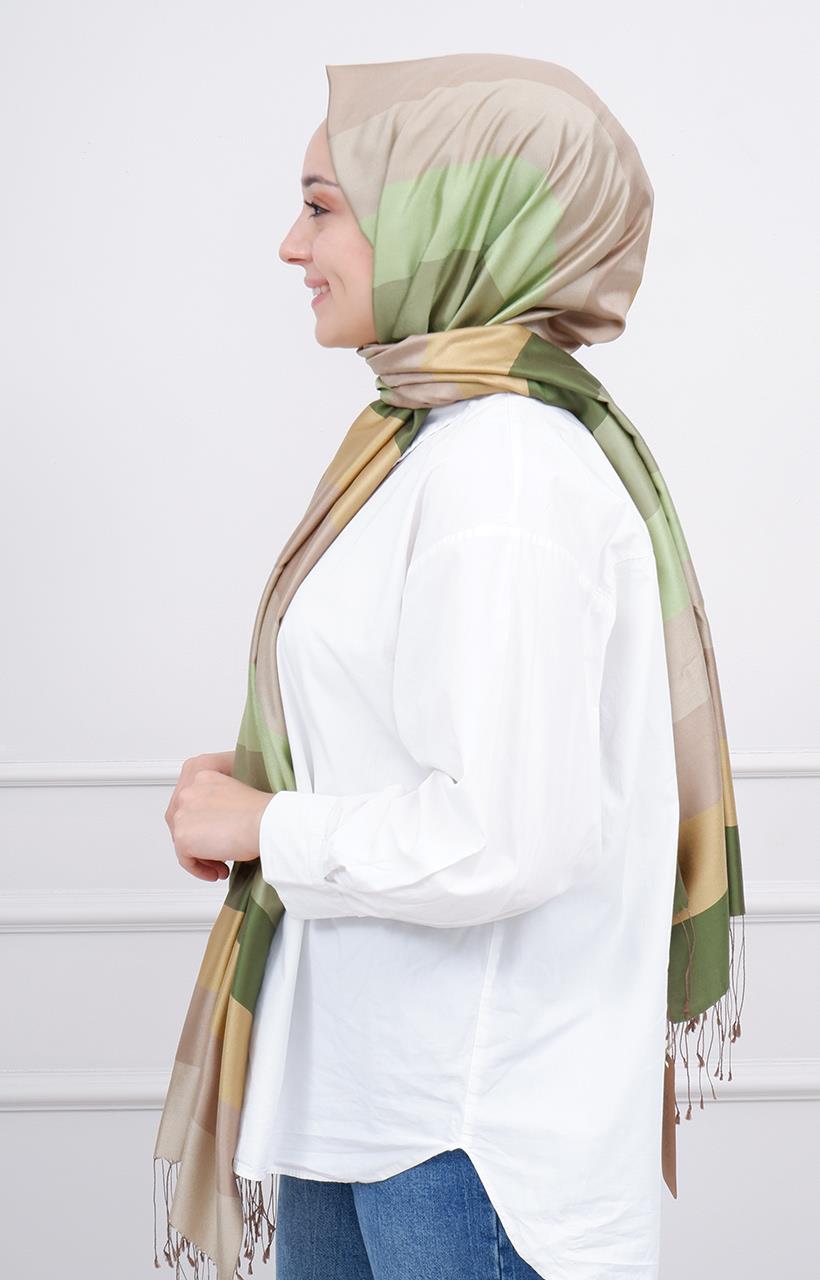 İpekevi Blok Desenli Şal - E 04030 Model 01