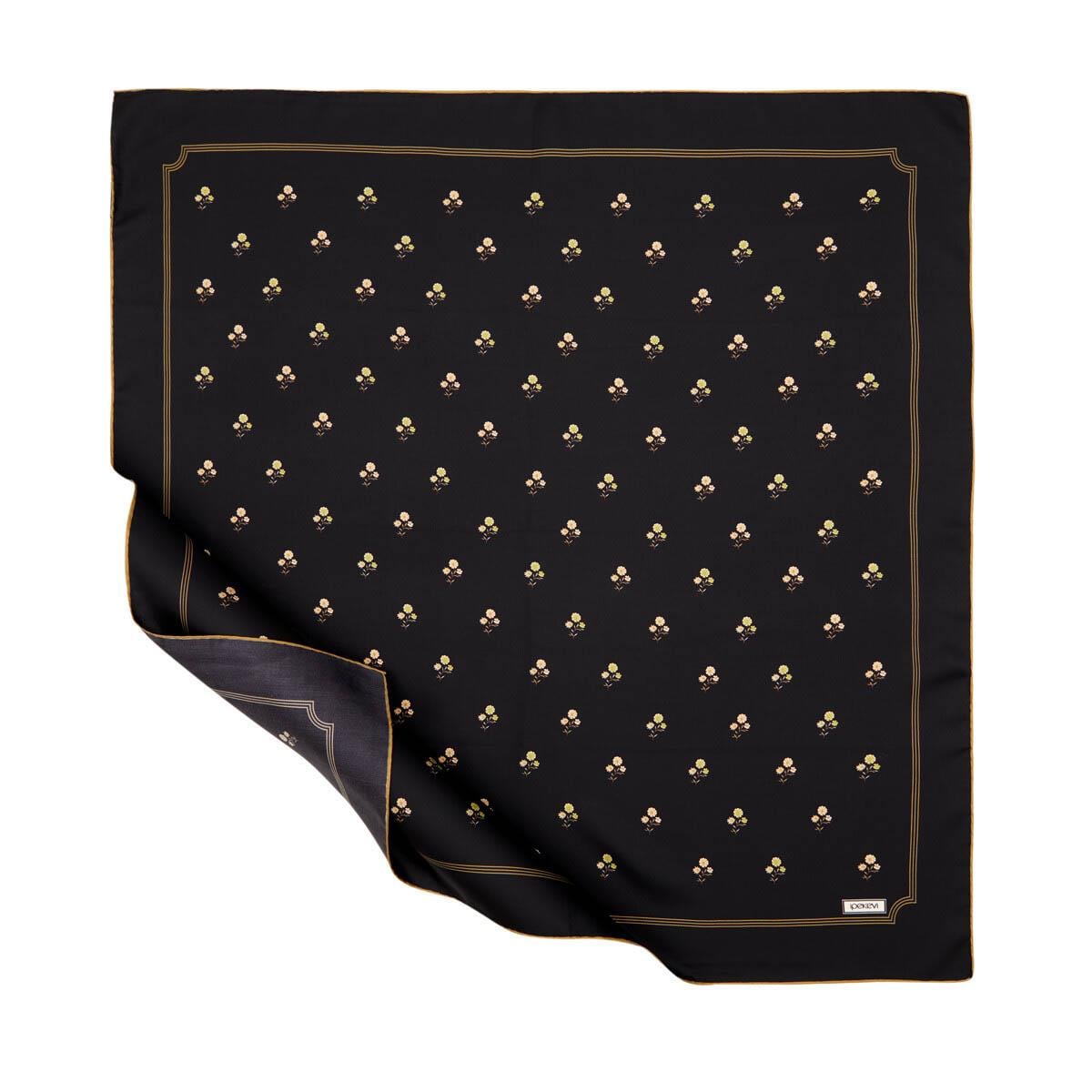 ipekevi Eşarp 01277 Siyah - Gold
