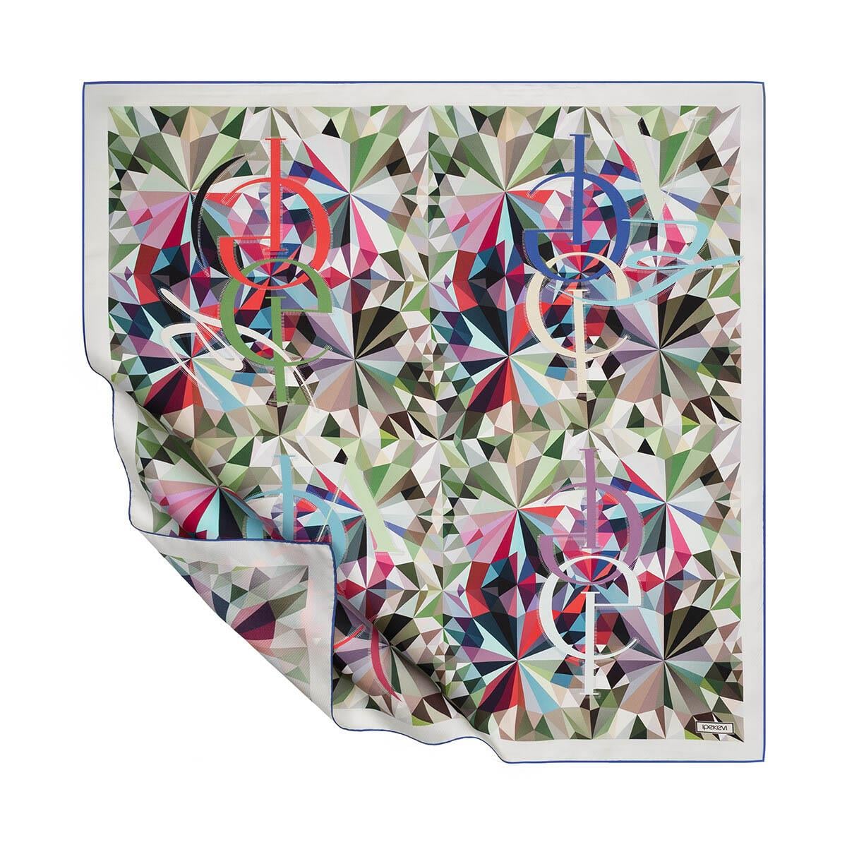 ipekevi Eşarp 01356 Beyaz - Yeşil