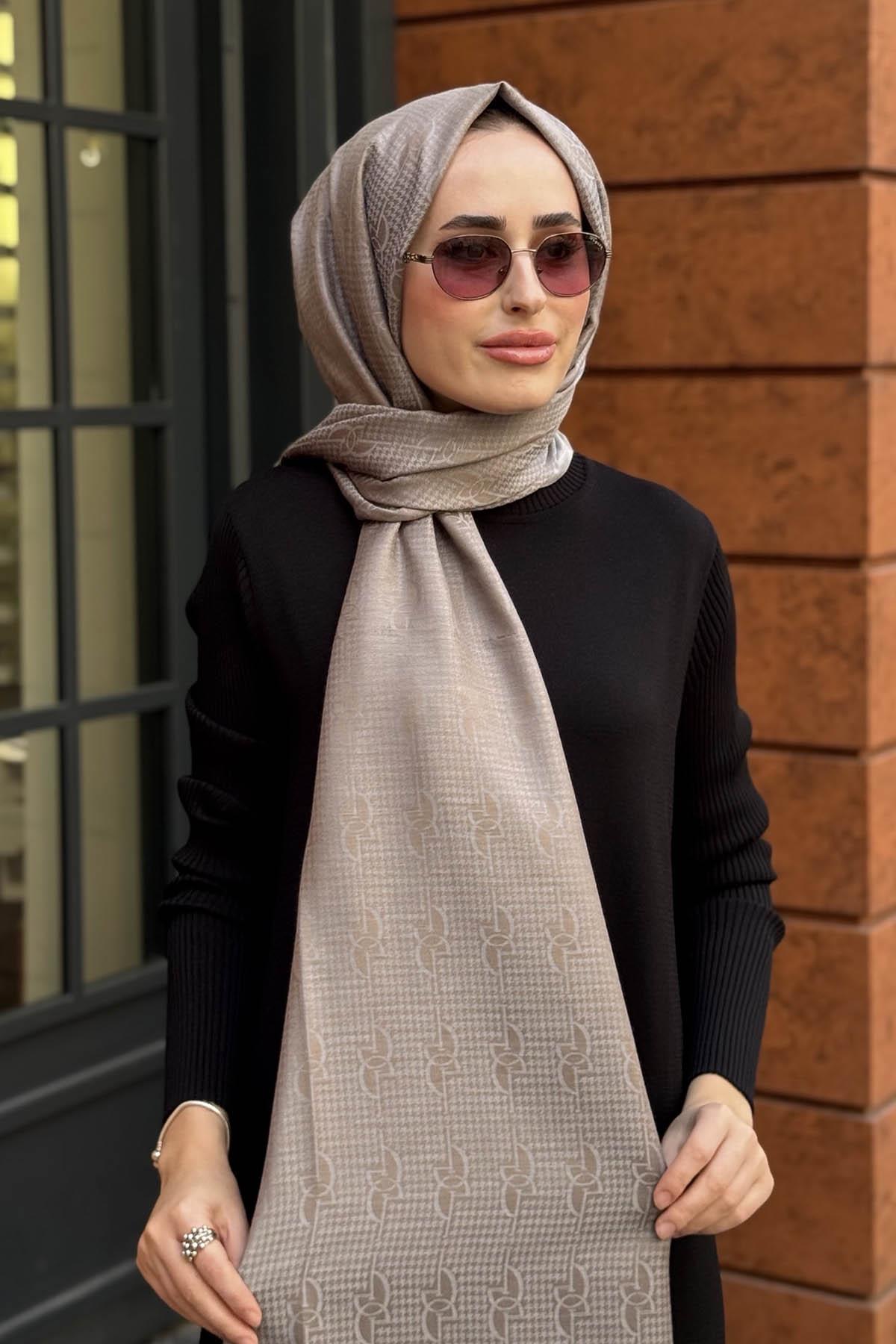 ipekevi İpek Şal 08956 Kurşuni