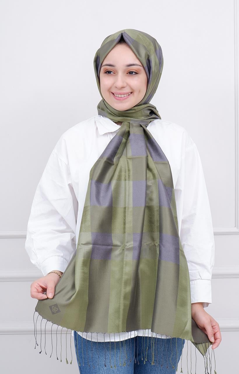 İpekevi İskoç Desen 05517 Ceviz Yeşili
