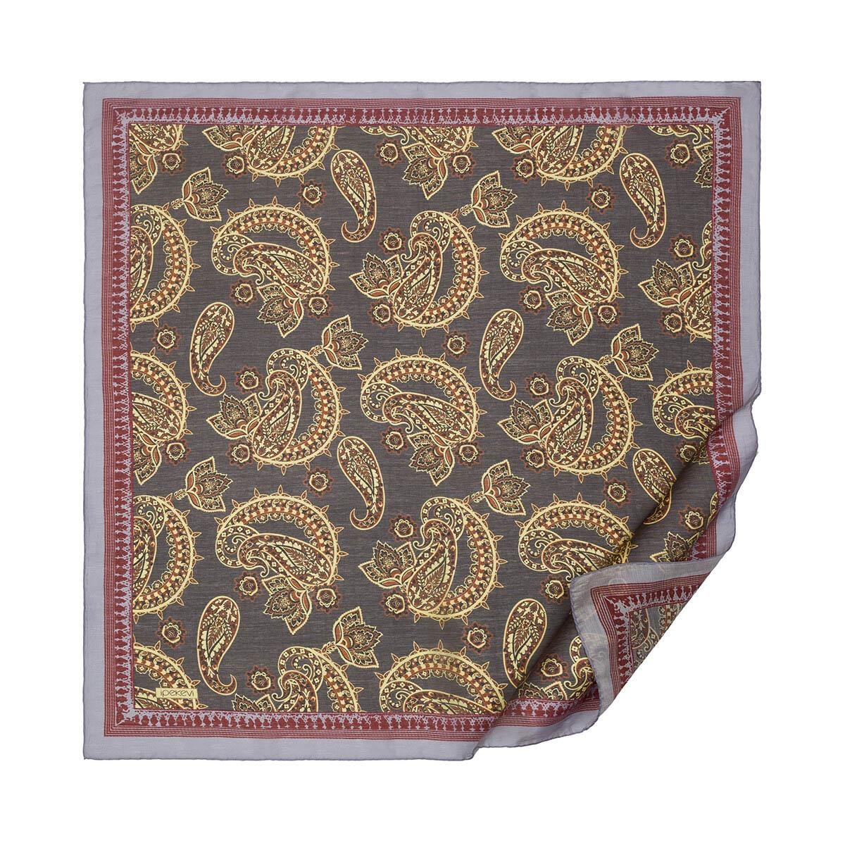 ipekevi Tensel Eşarp 02227 Siyah - Gold