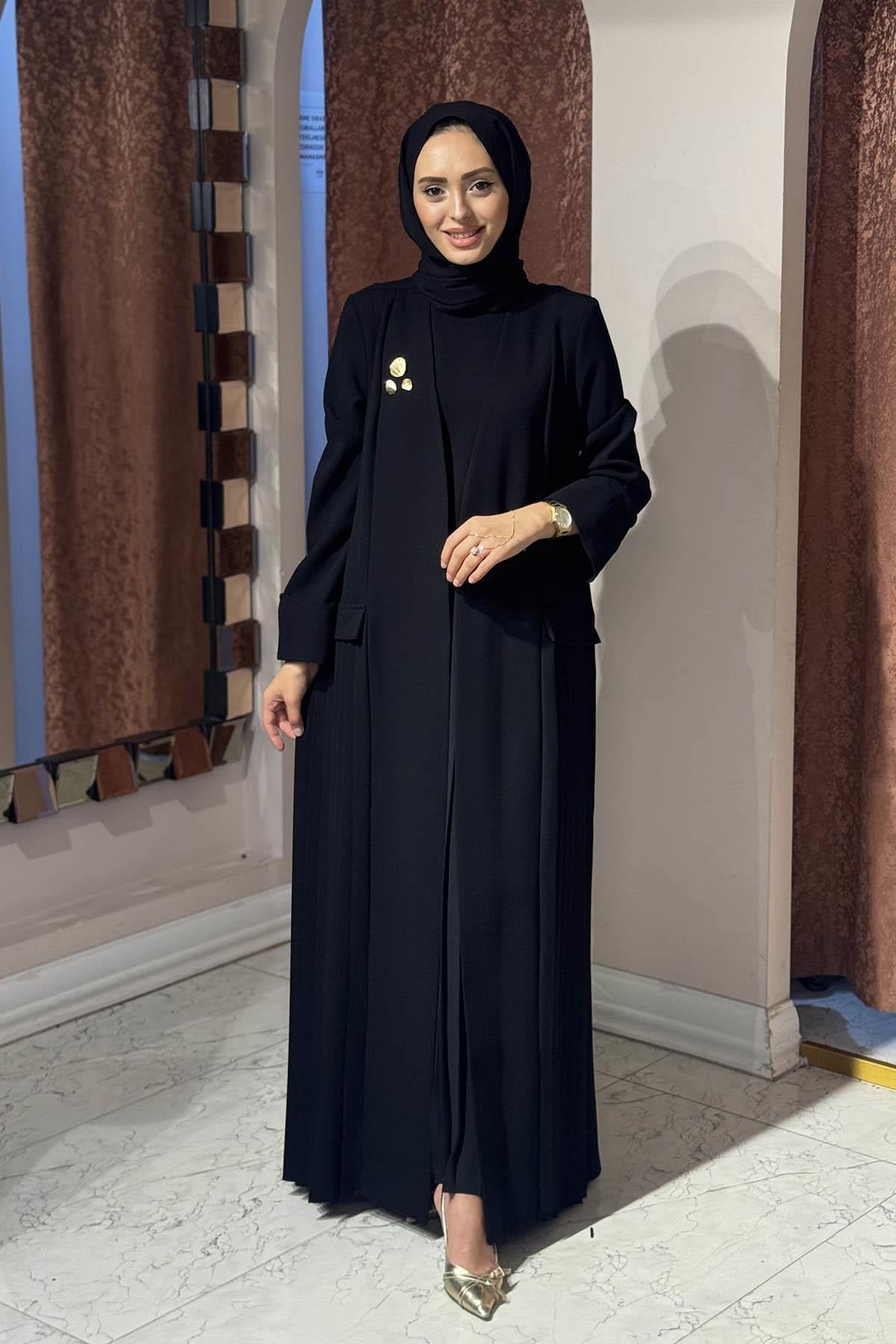 JAMILA SARAH Abiye SS25-9057 Siyah