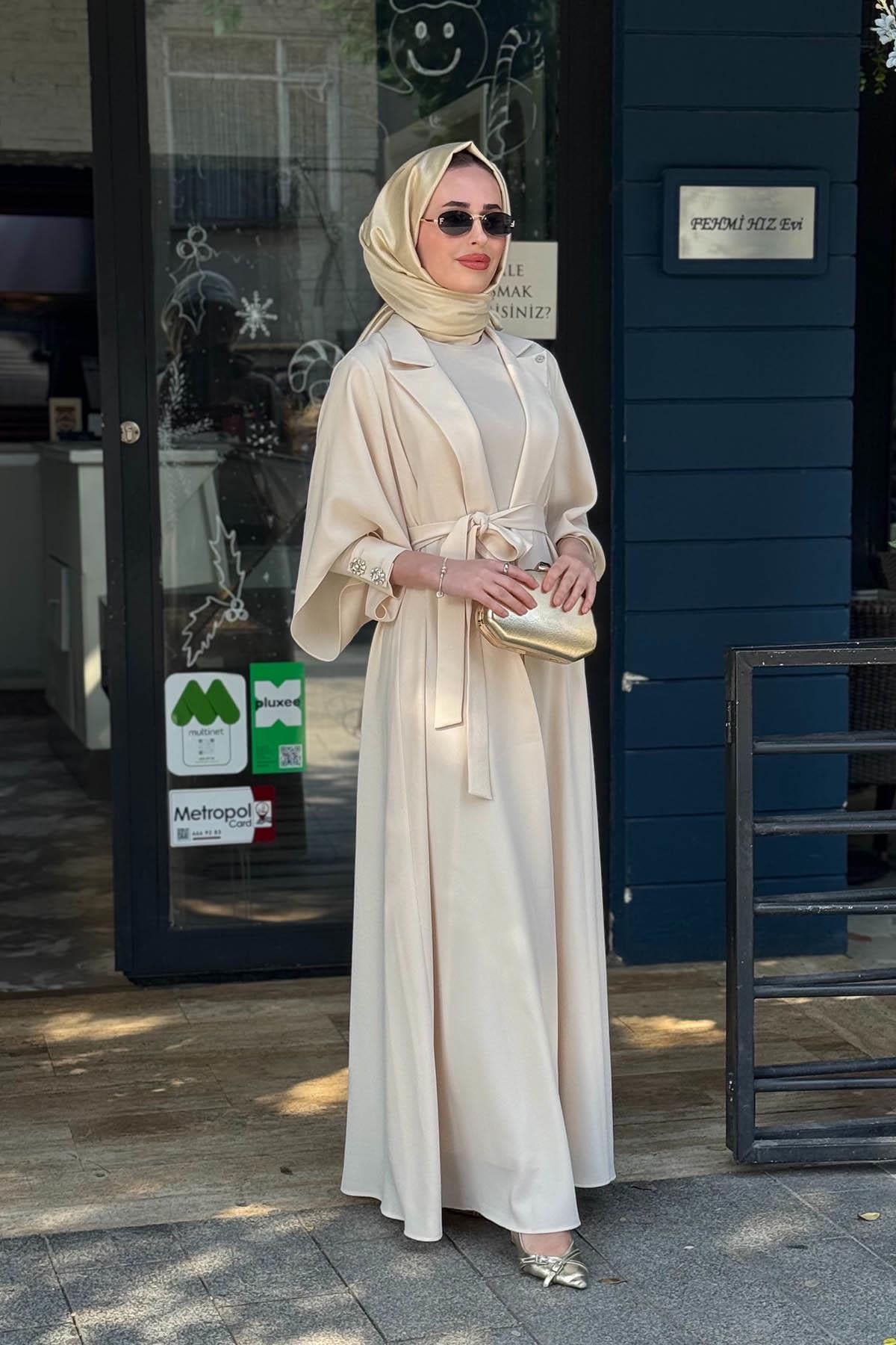 JAMİLA SARAH Anita Abaya SS26-9344 Bej