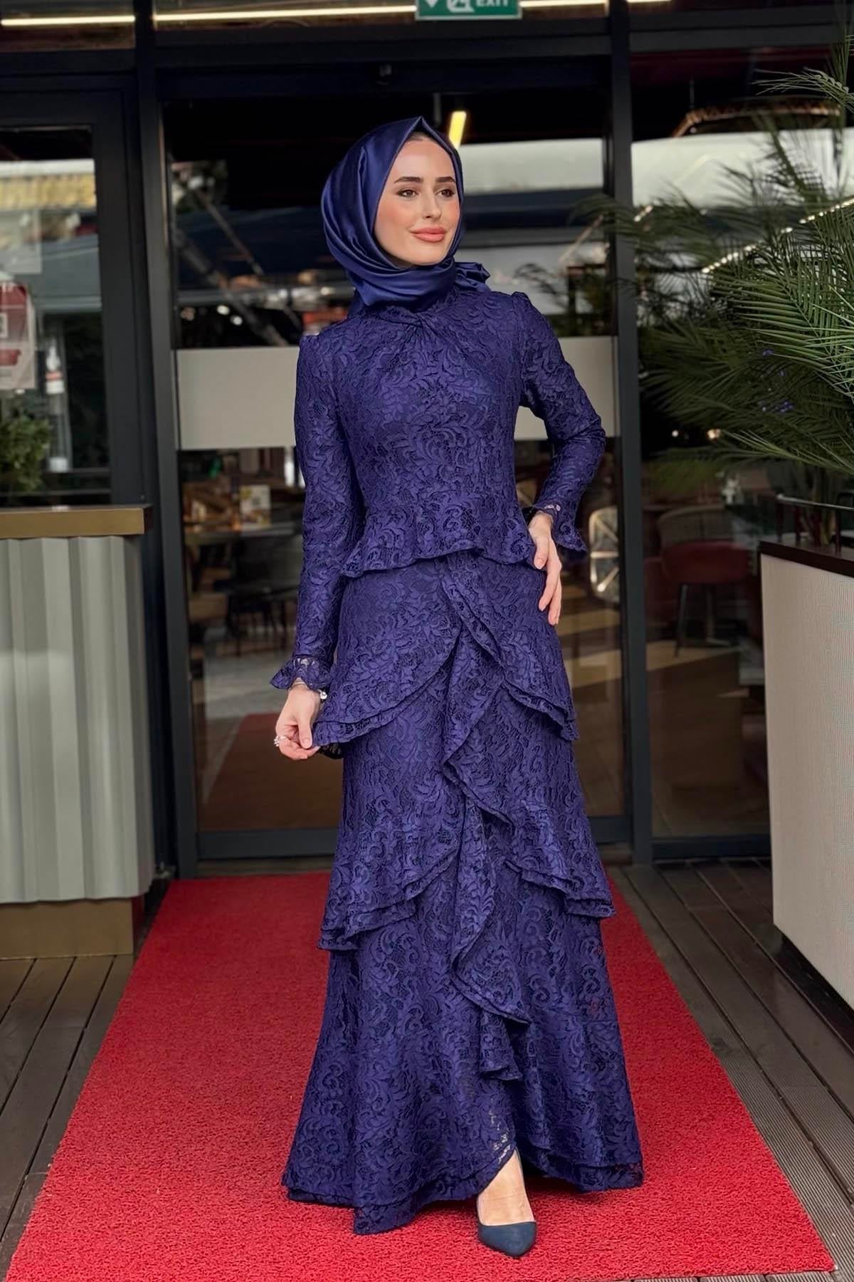 JAMILA SARAH Derya Elbise FW26-3248 Gece Rüyası