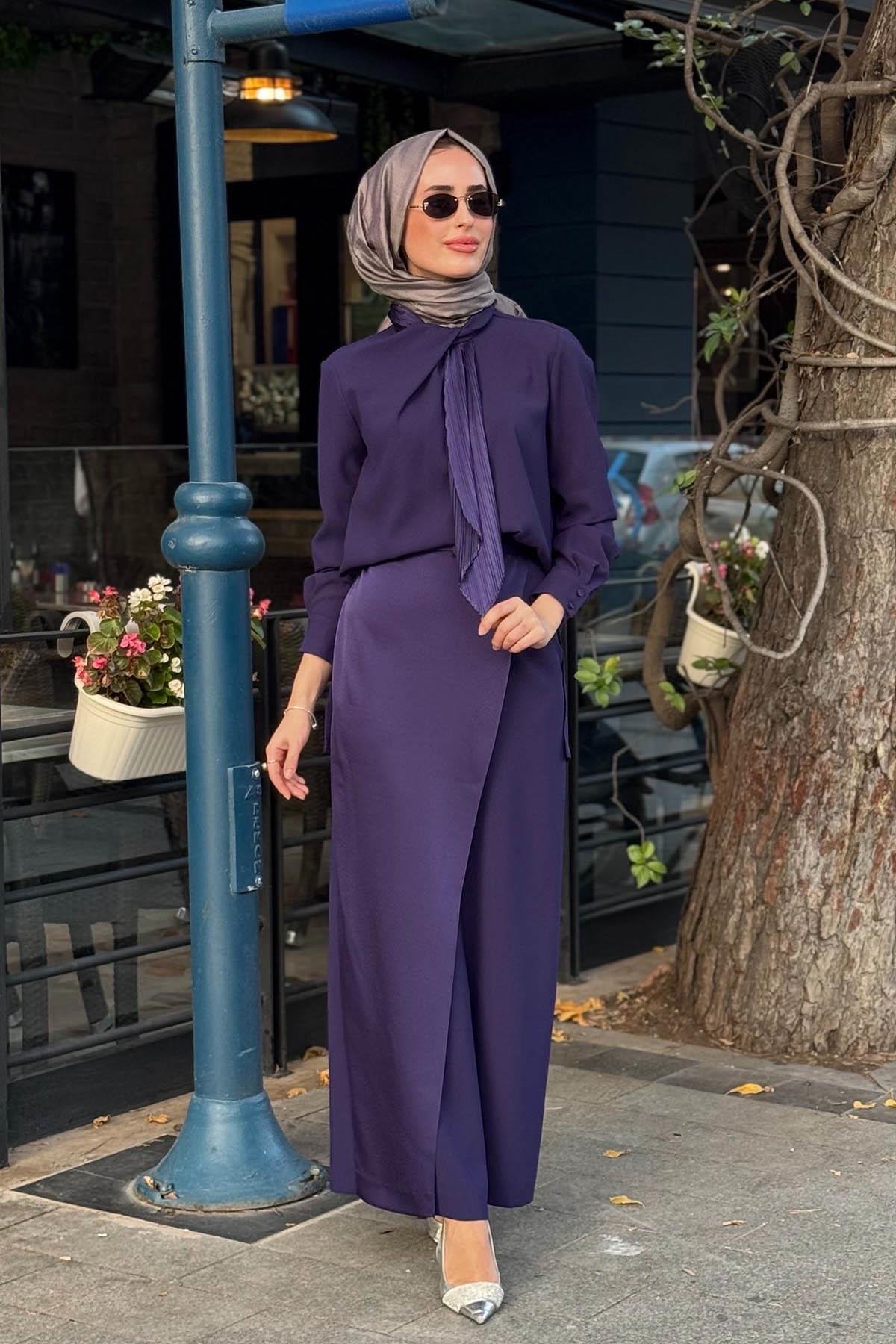 JAMİLA SARAH Meyra Takım FW26-9230 Gece Rüyası