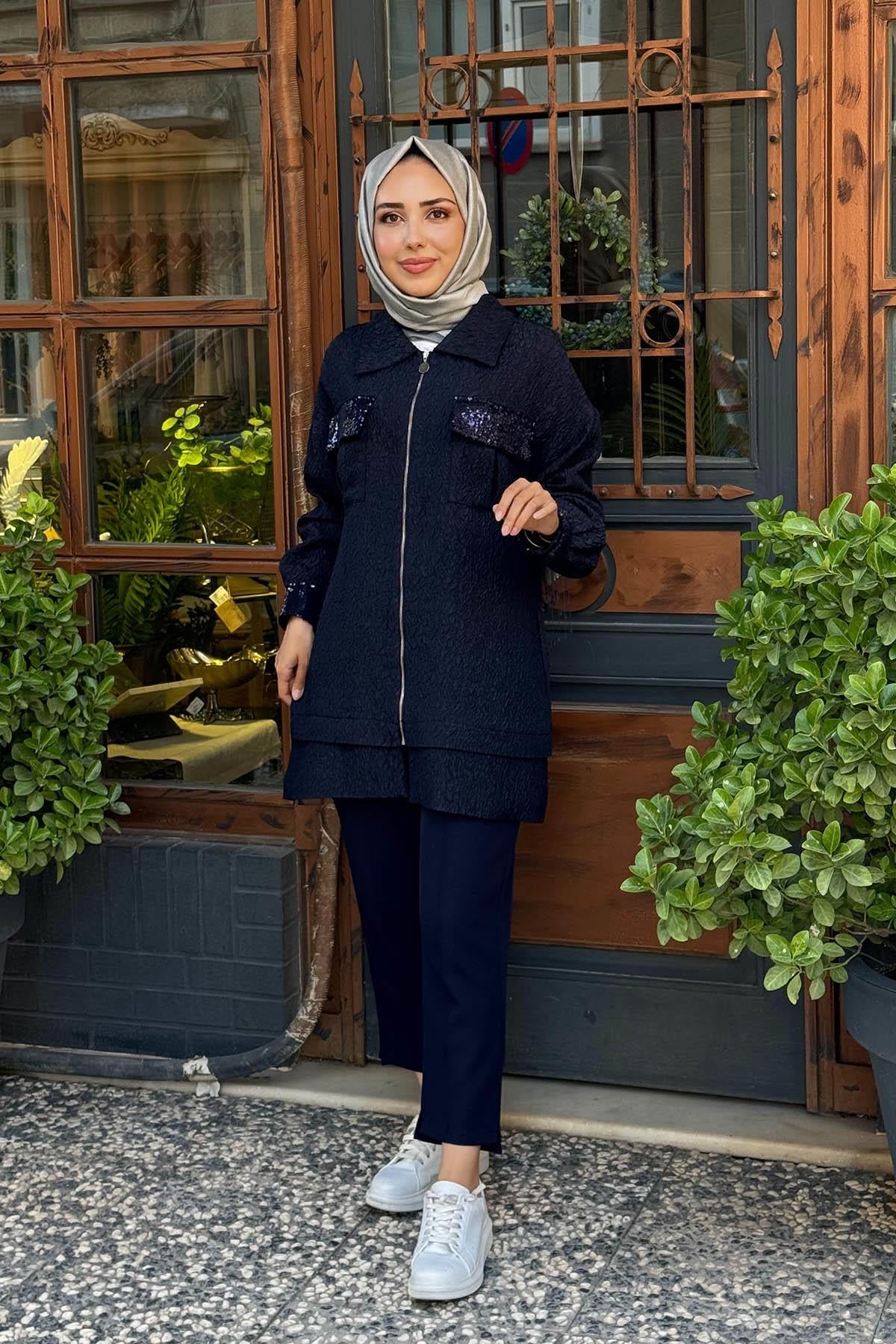 KAYRA Ceket KA-A25-13029 KOYU LACİVERT