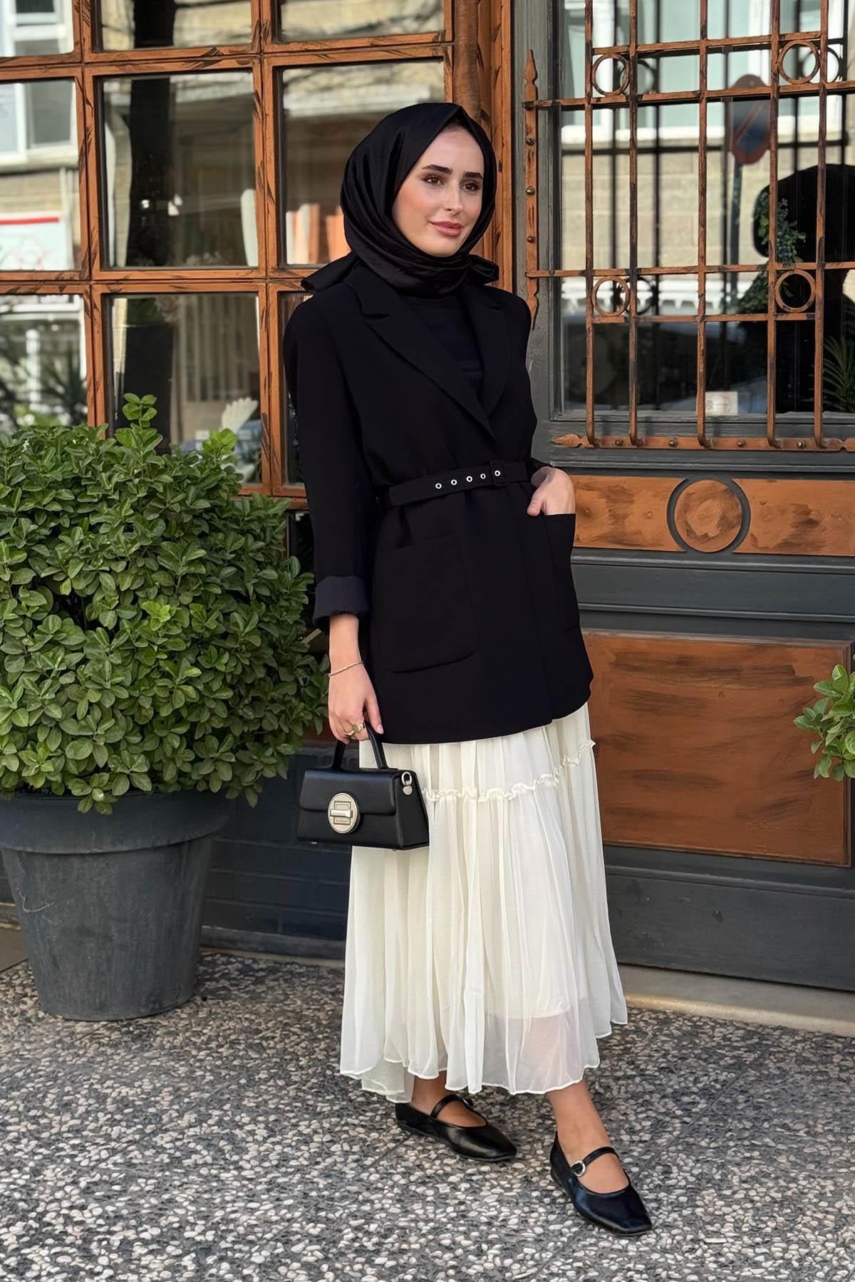 KAYRA Ceket KA-A25-13057 Siyah