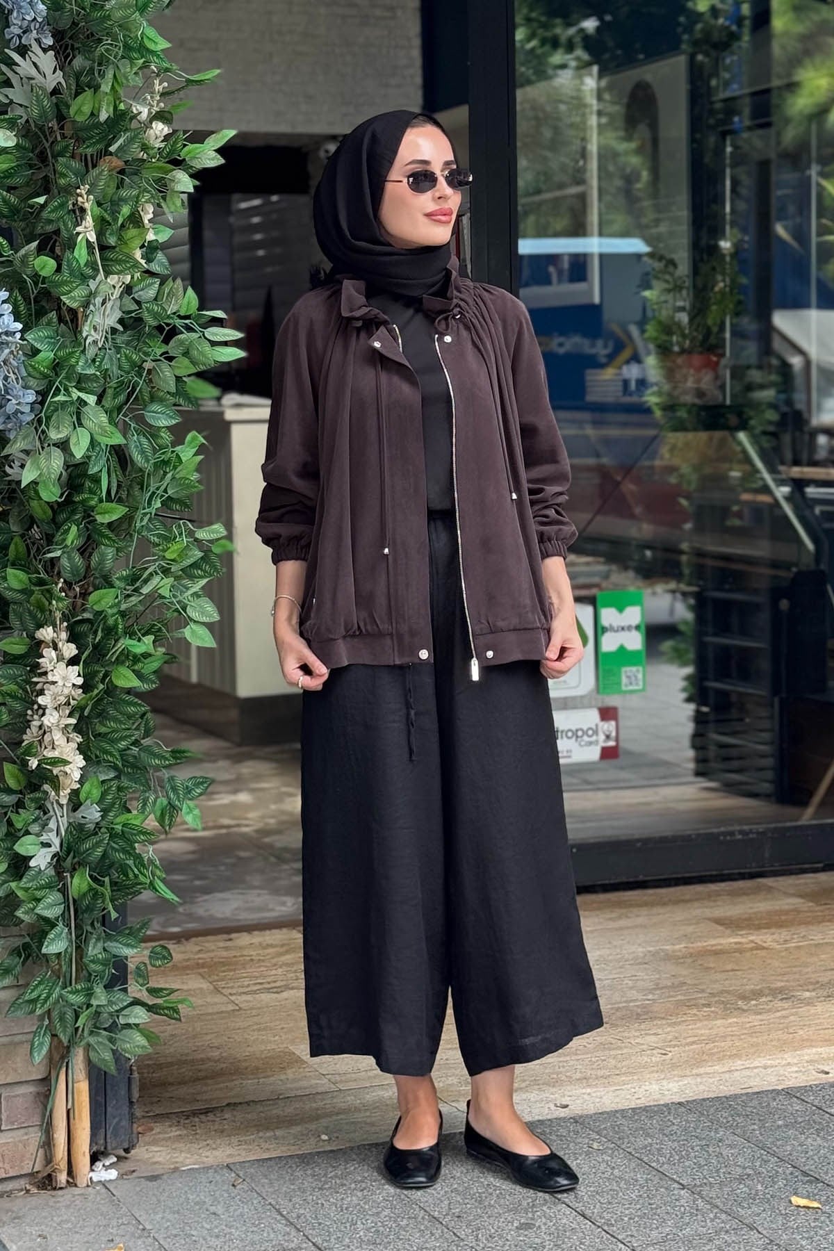 KAYRA Ceket KA-A26-13015 Koyu Kahve