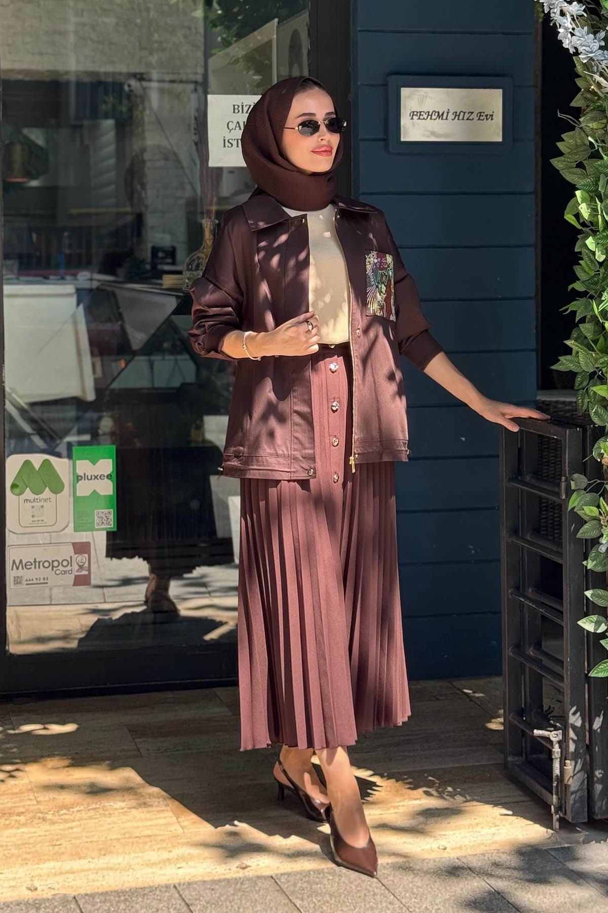 KAYRA Ceket KY-A26-73003 Koyu Kahve