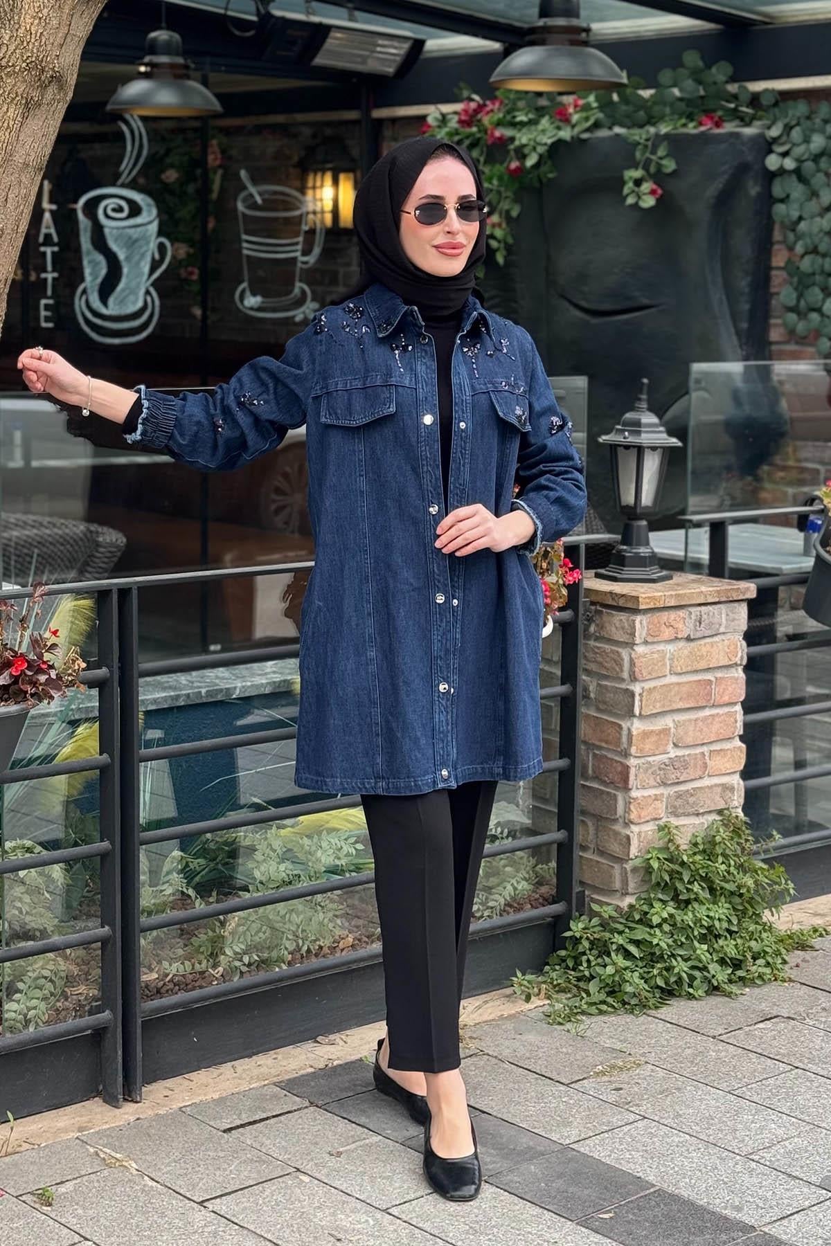 KAYRA Ceket KY-B26-73005 Kot Mavi