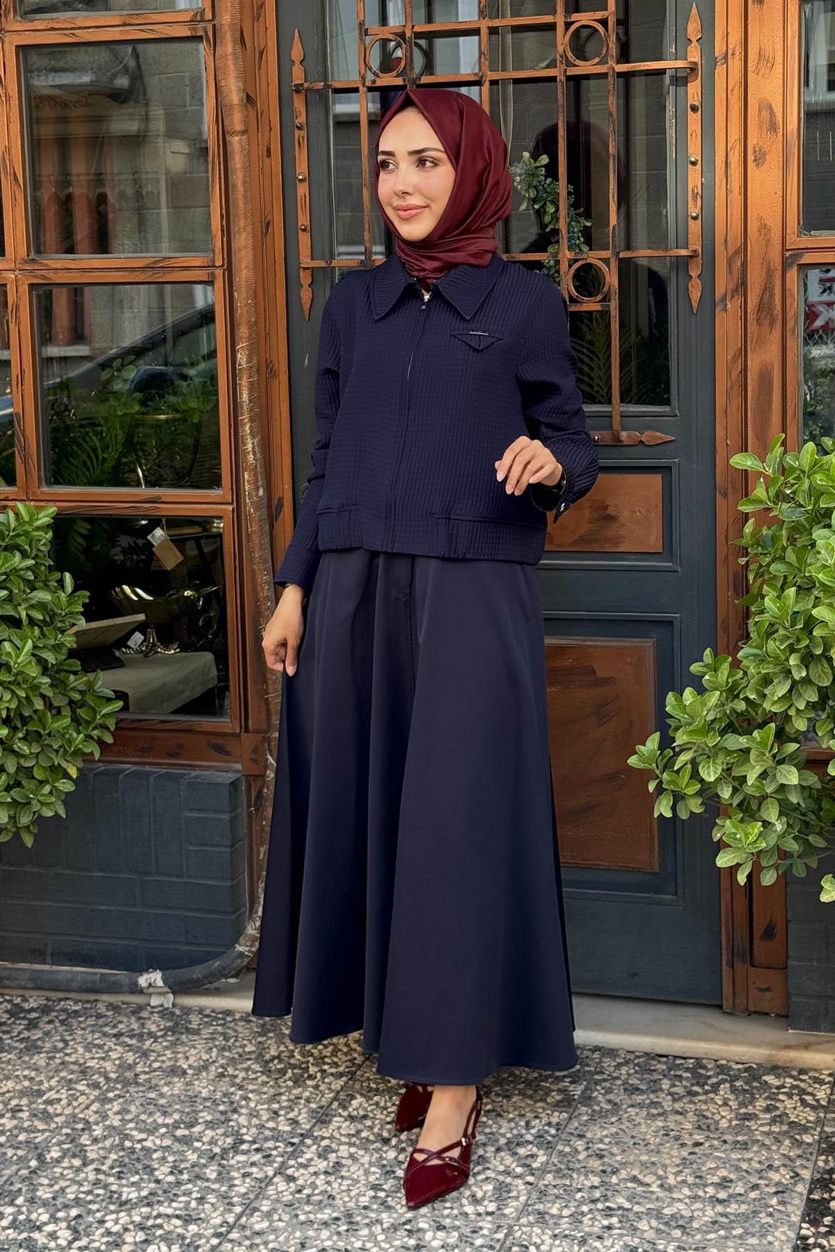 KAYRA Etekli Takım KA-A25-16035 KOYU LACİVERT
