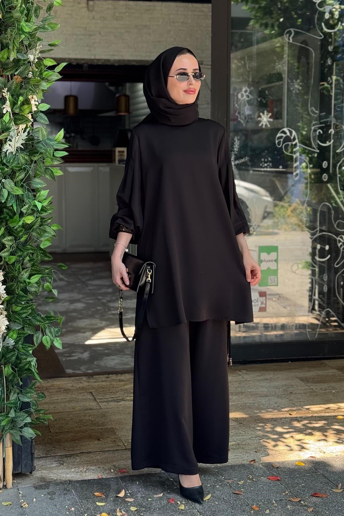 Kayra Pantolonlu Takım KA-B26-16017 Siyah