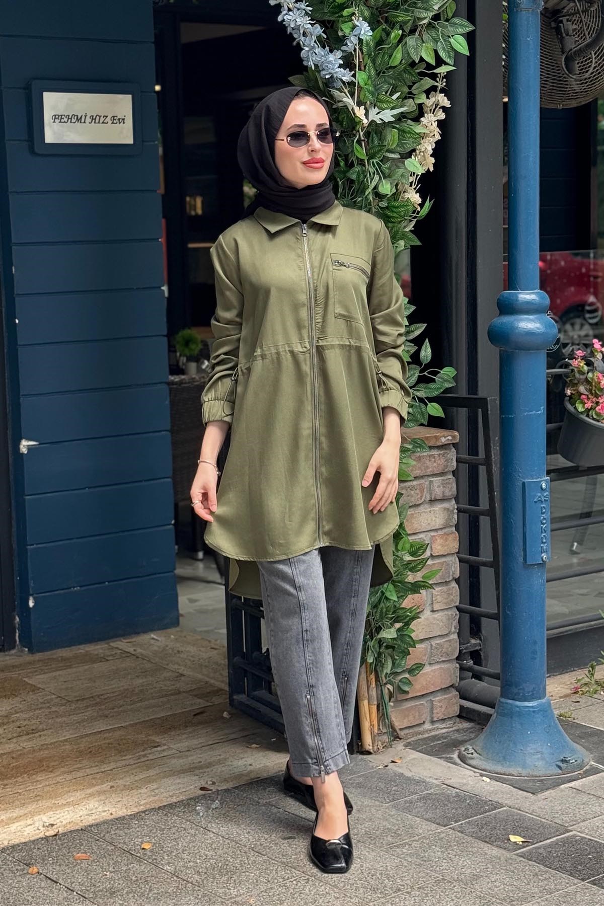 KAYRA Tunik KA-A25-21057 Haki