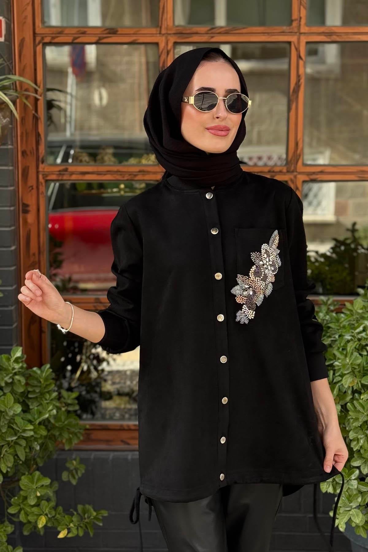 KAYRA Tunik KA-A25-21098 Siyah