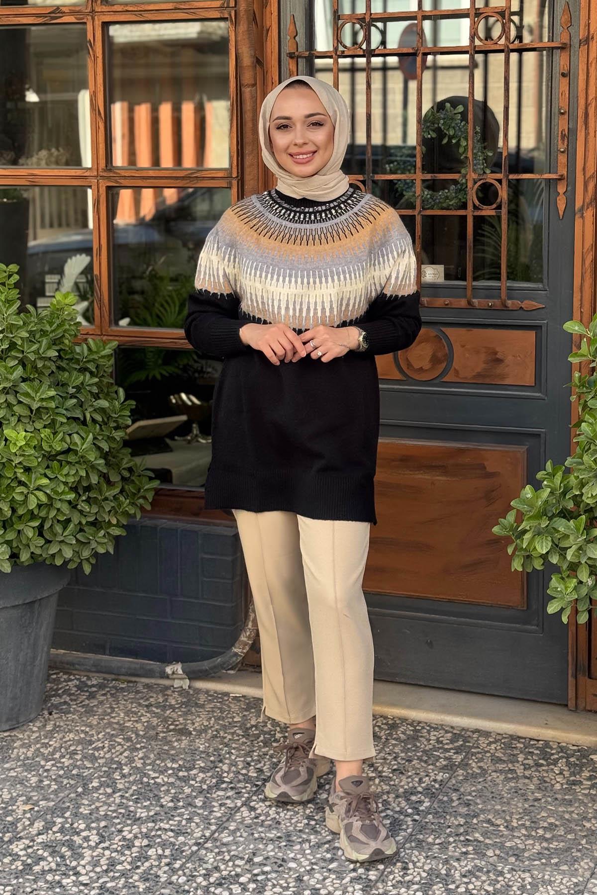 KAYRA Tunik KA-A25-TRK188 Siyah