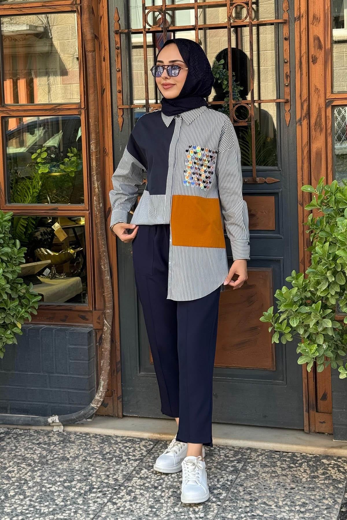 KAYRA Tunik KY-A25-81032A Lacivert