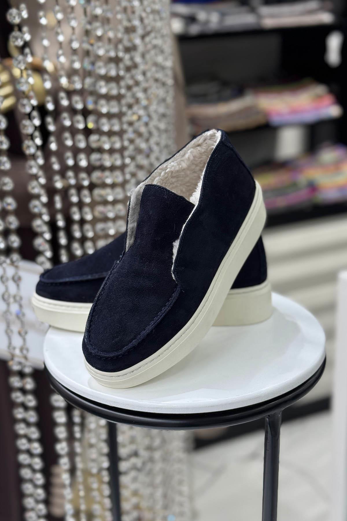 MAJENSIA Süet Ayakkabı 251411 Lacivert