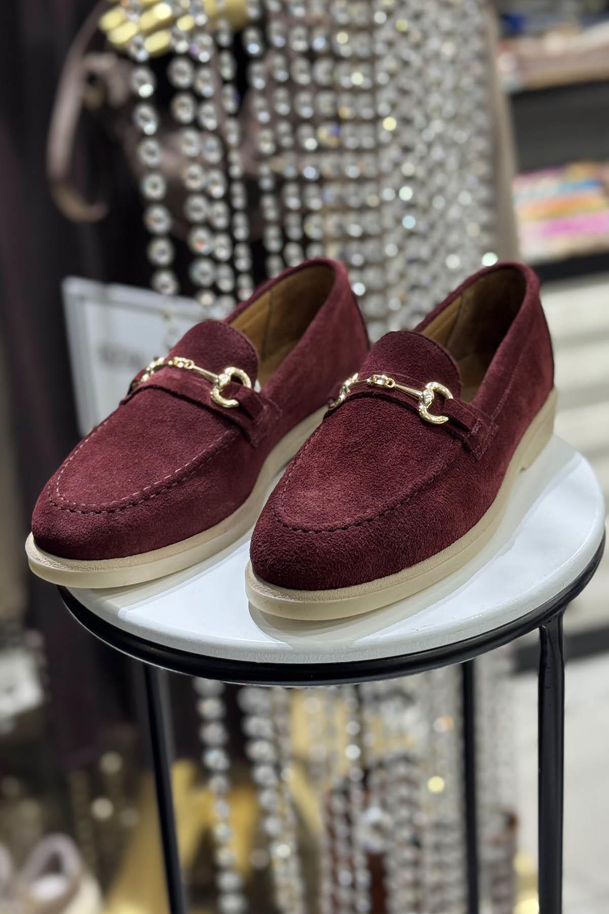 MAJENSIA Süet Babet 151221 Bordo