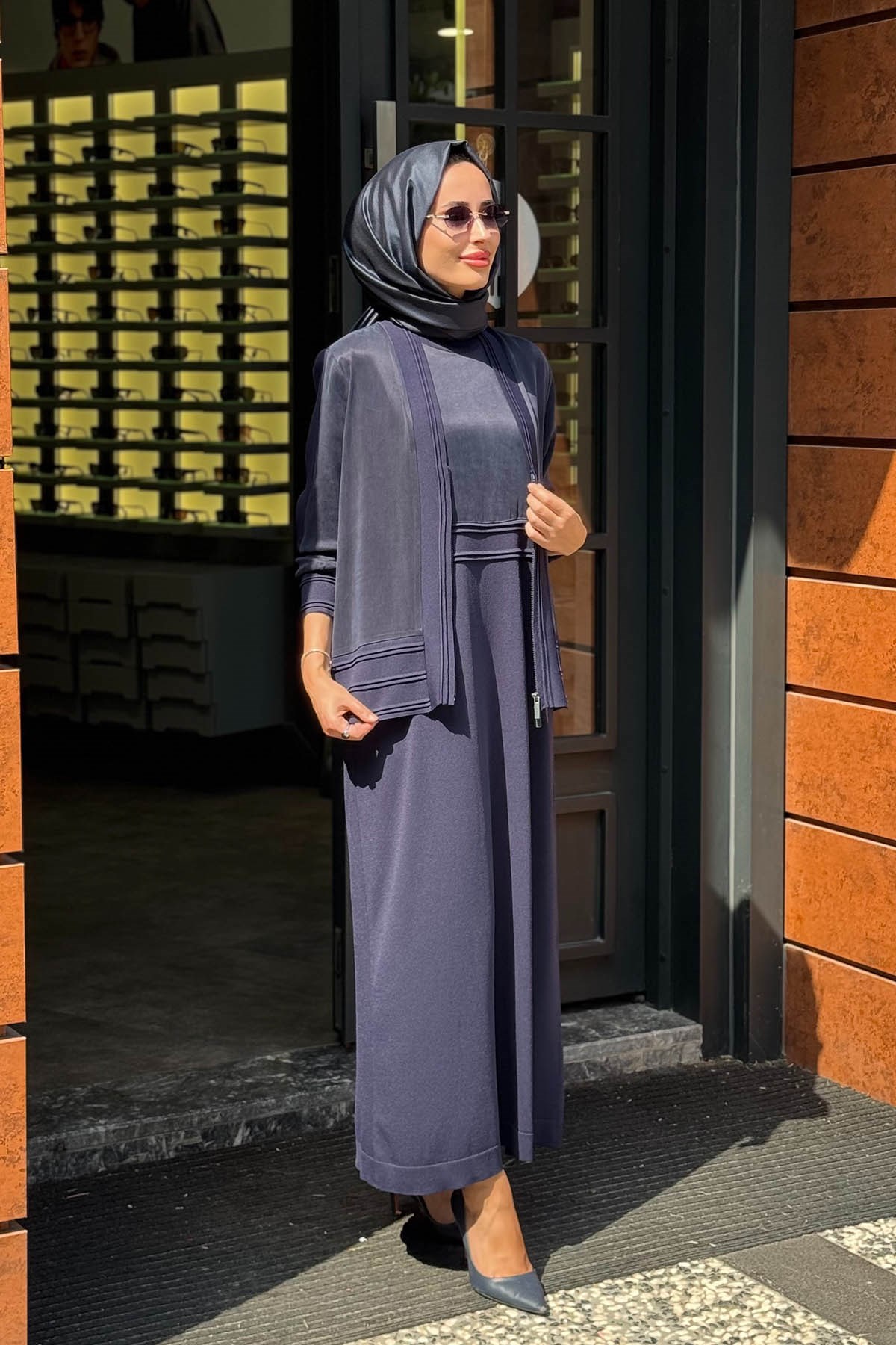 MİSS DALİDA Elbise Hırka Takım 3260801 Lacivert