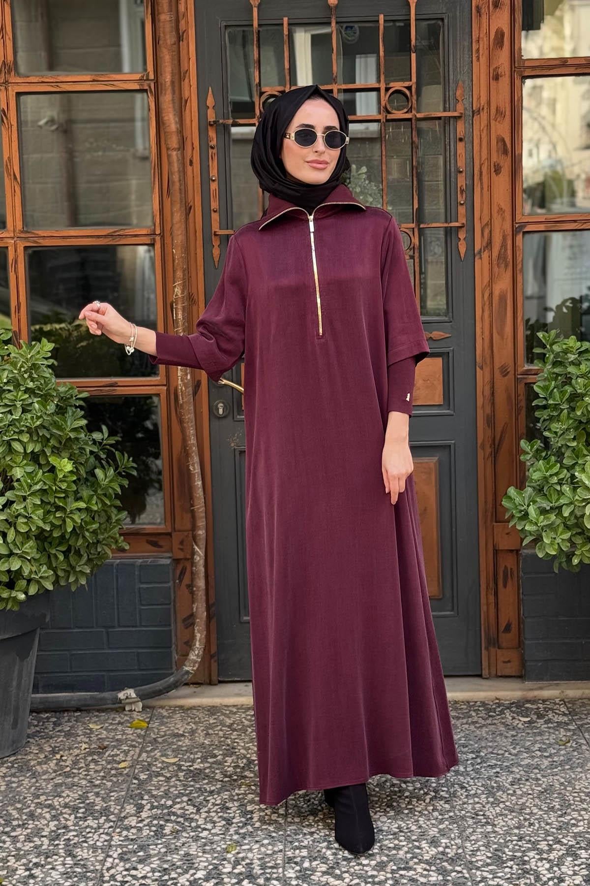 MISS DALİDA Elbise T26K-4006 Bordo