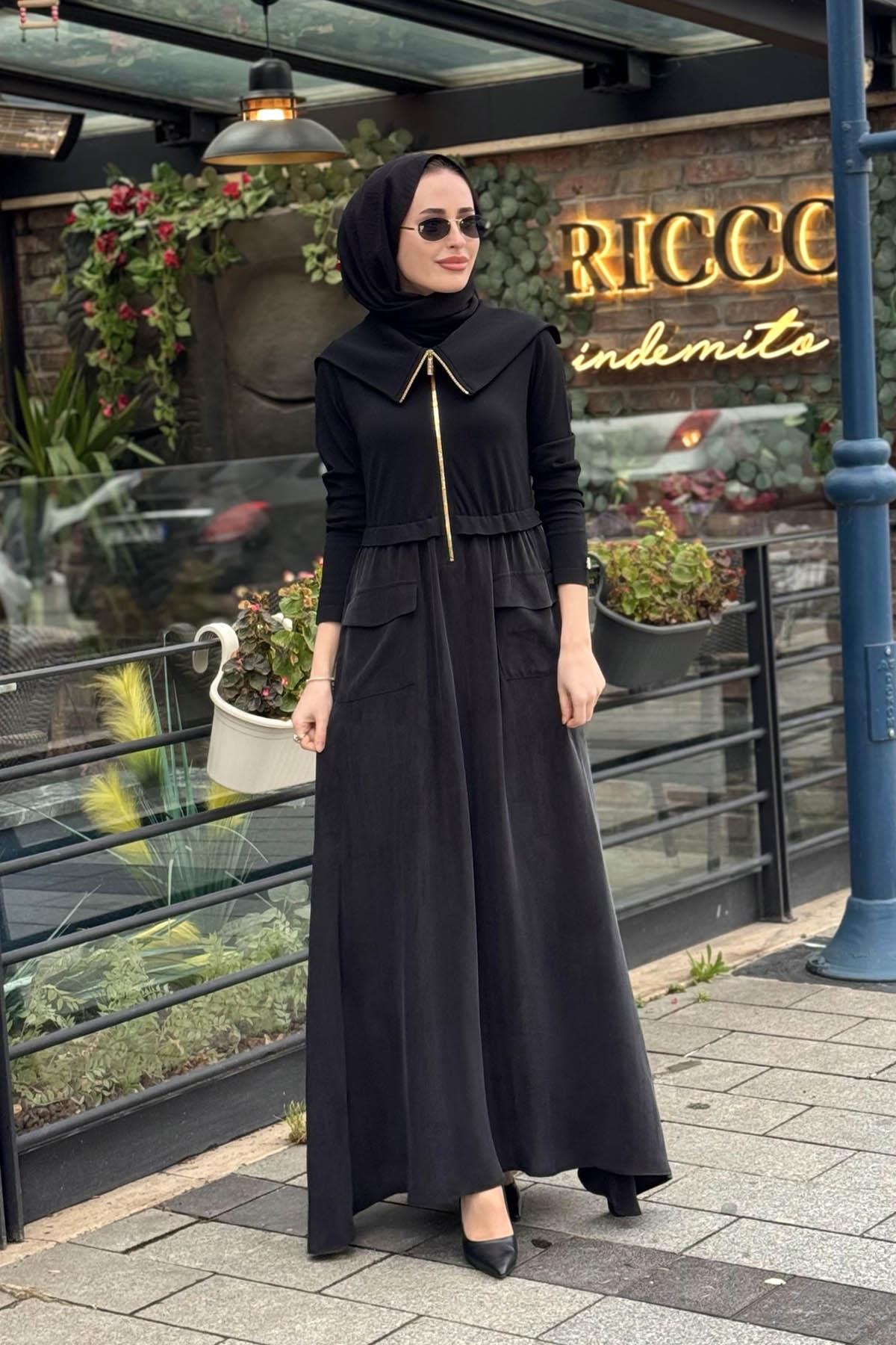 MİSS DALİDA Elbise T26Y-4032 Siyah