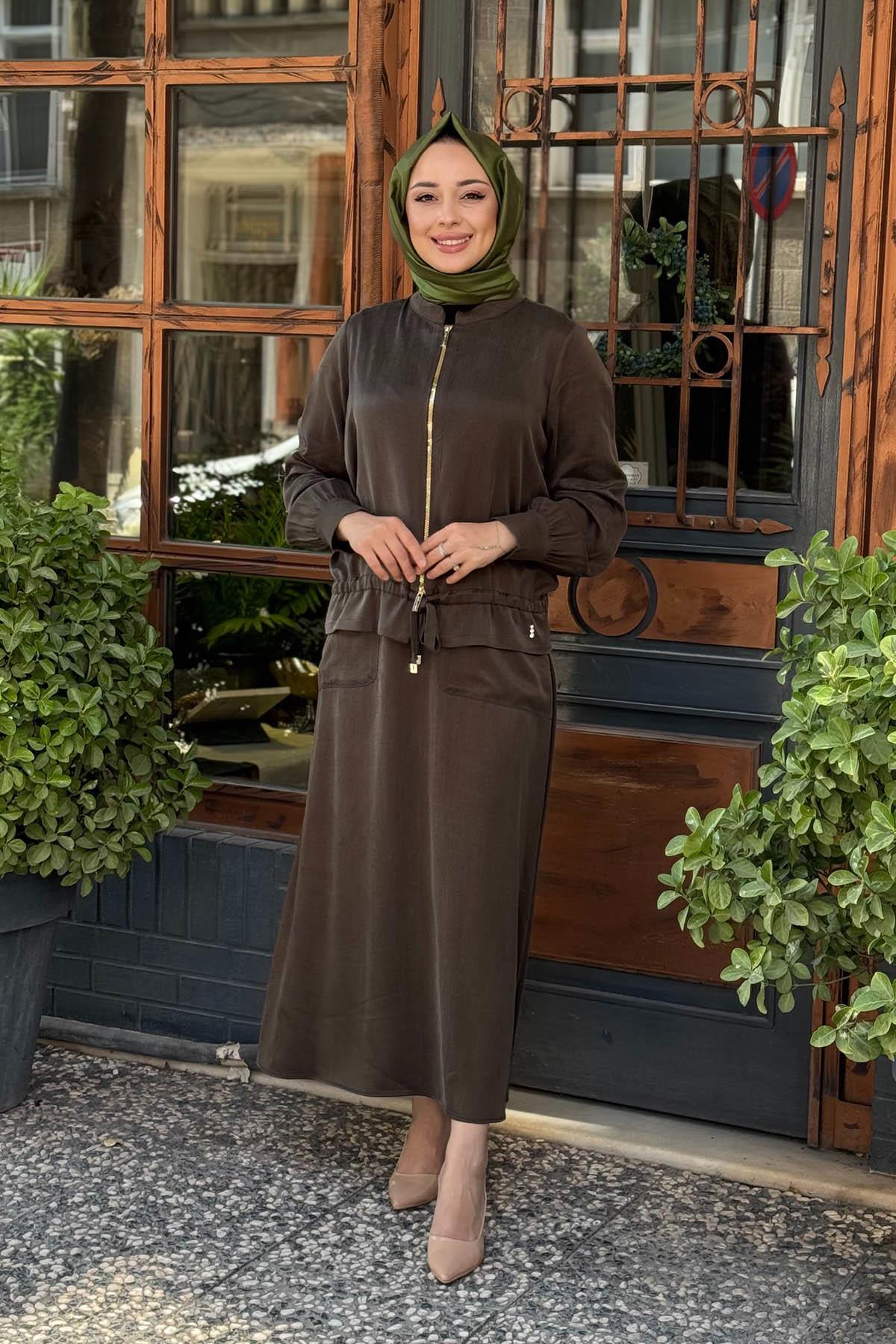 MISS DALİDA Etekli Takım T26K-8200 Haki