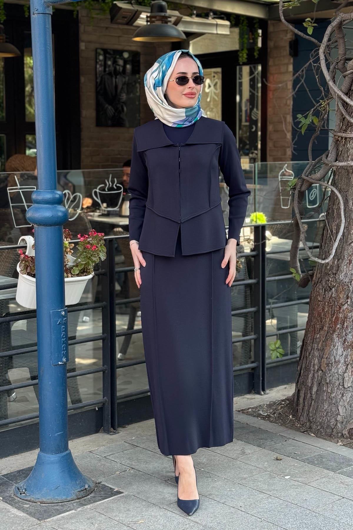 MİSS DALİDA Etekli Takım T26Y-8204T Lacivert