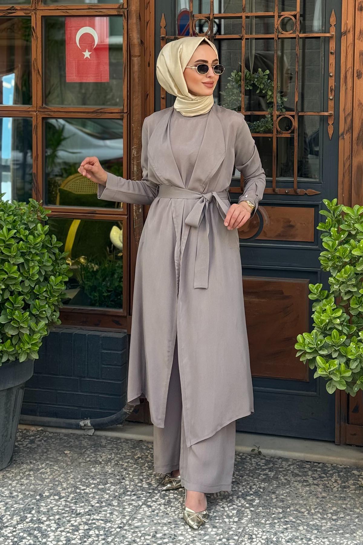 MİSS DALİDA Hırka-Tunik Takım T25Y-0006 Vizon